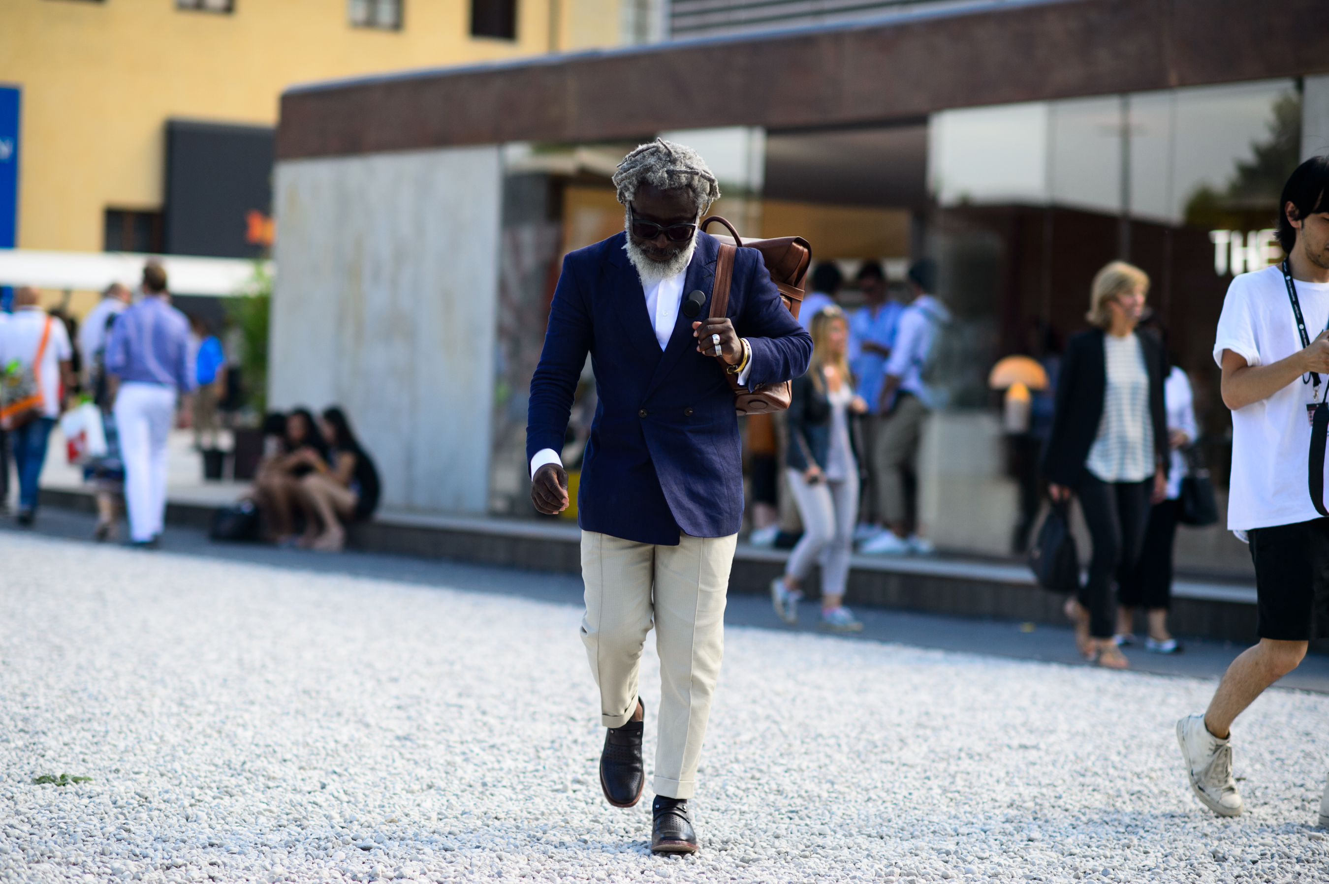 Menswear designer at the exhibition