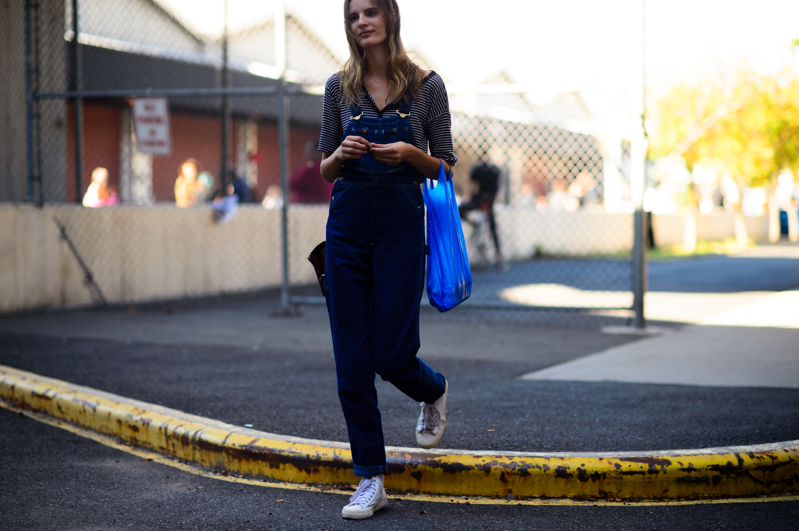 Model leaving the show