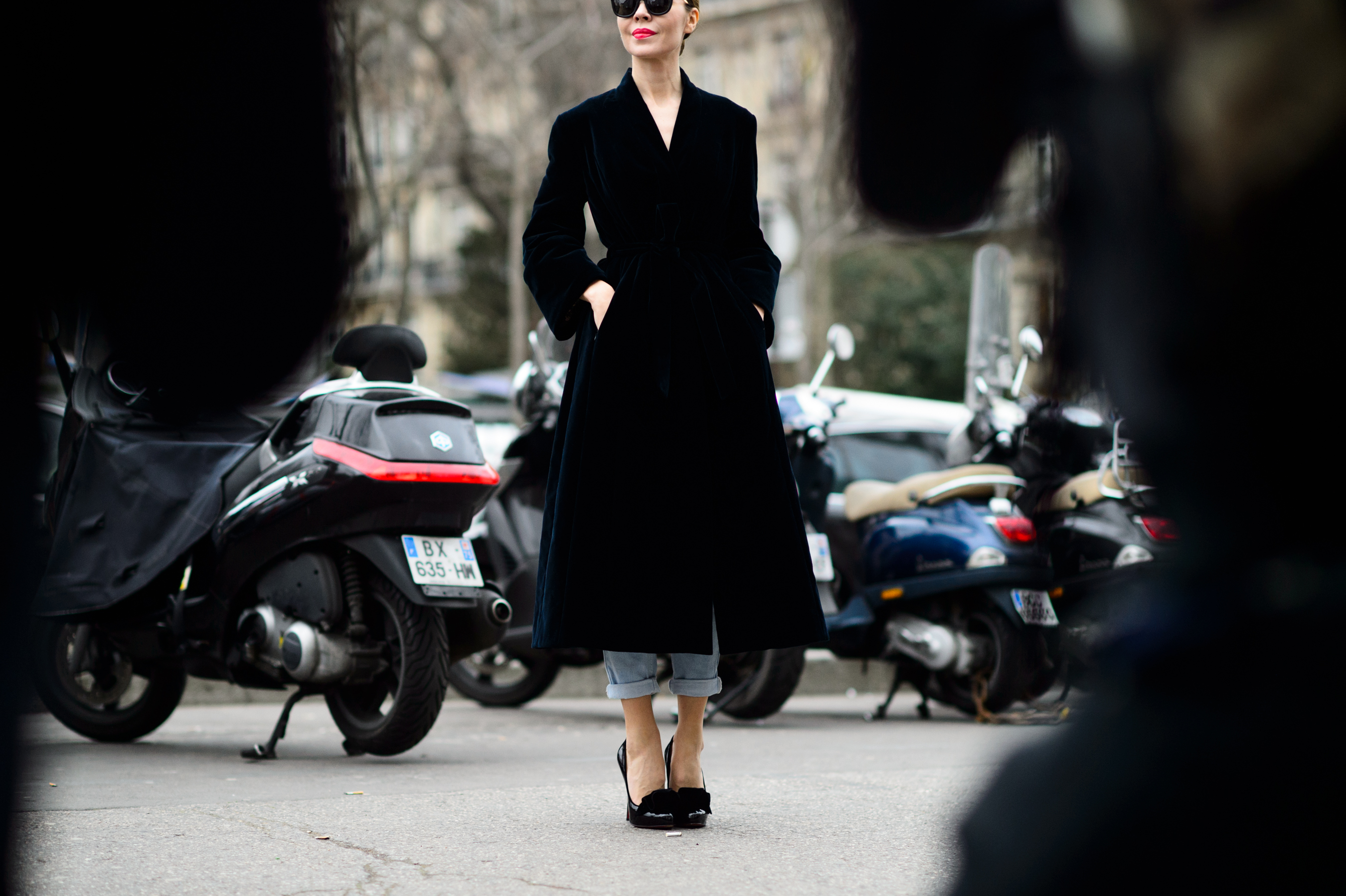 Russian couture designer before the show