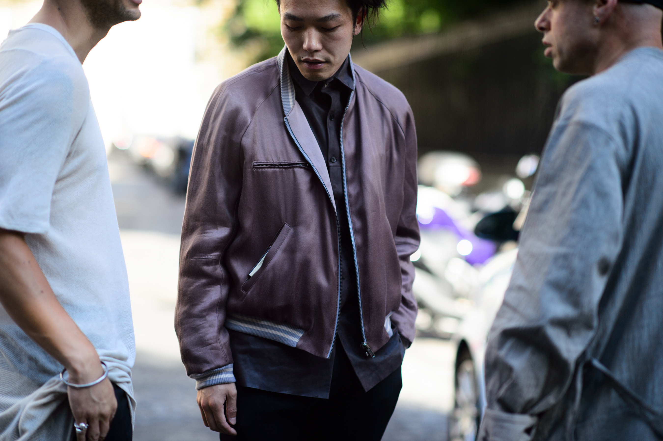 Man before Haider Ackermann show