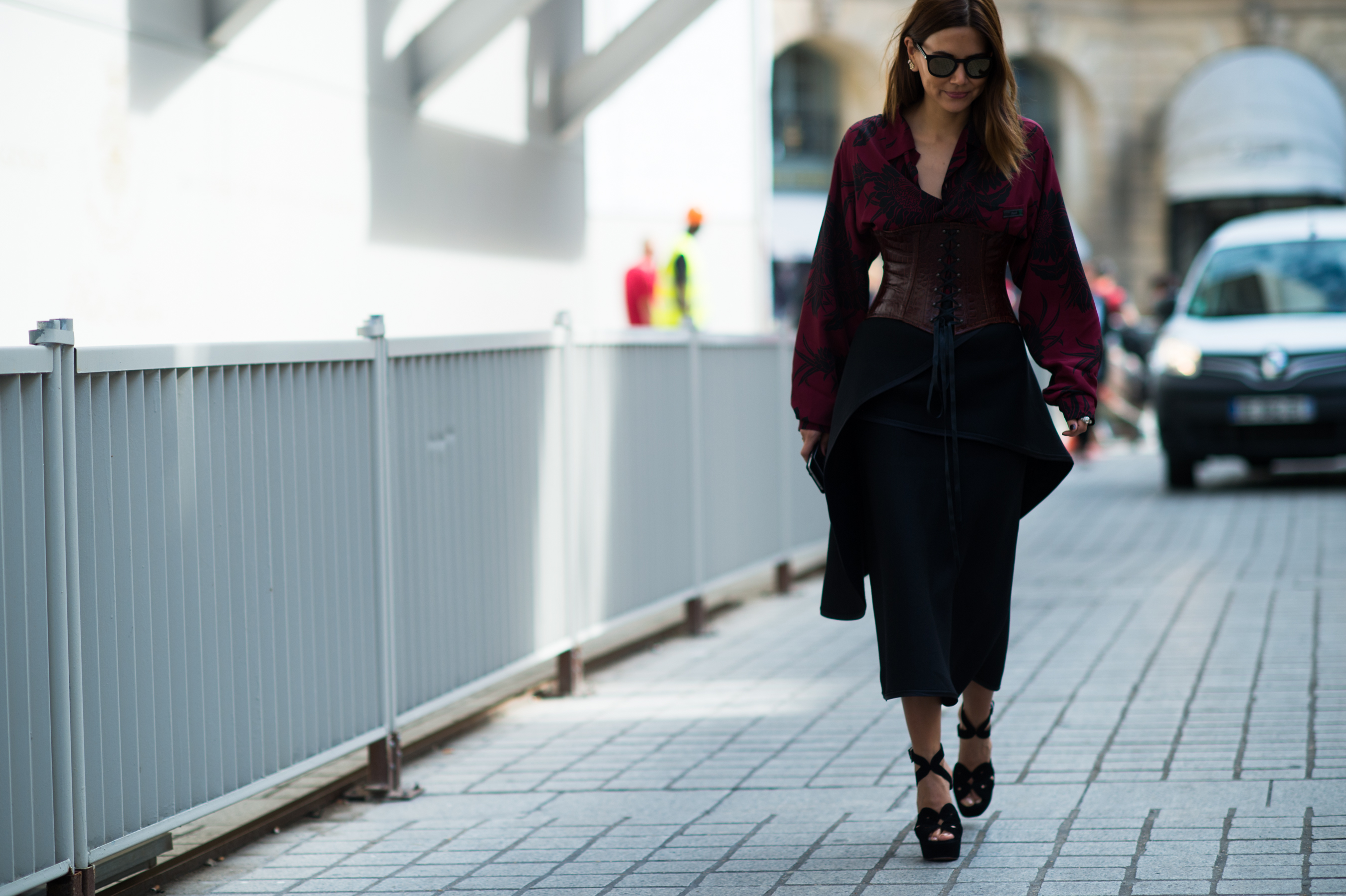 Australian Vogue editor wearing pirate style outfit