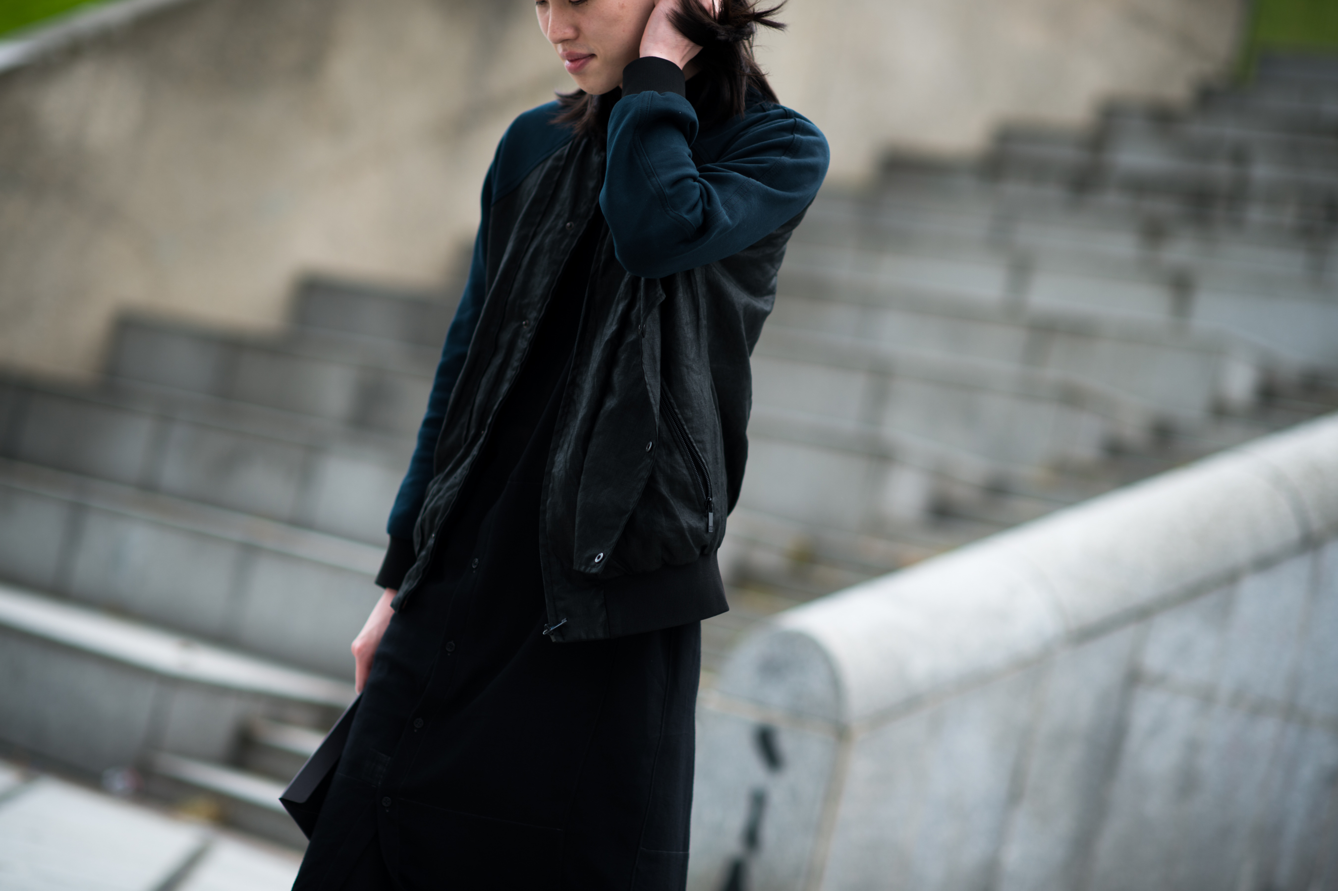 Man wearing total black