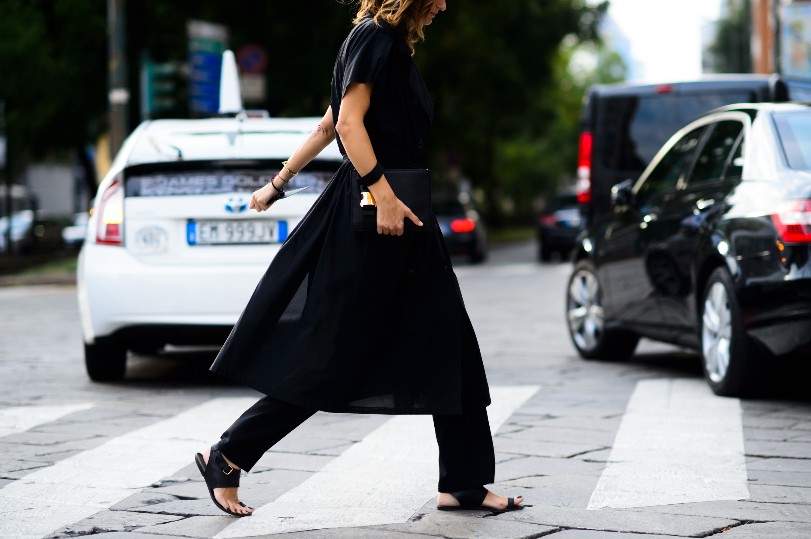 Stylist wearing black outfit