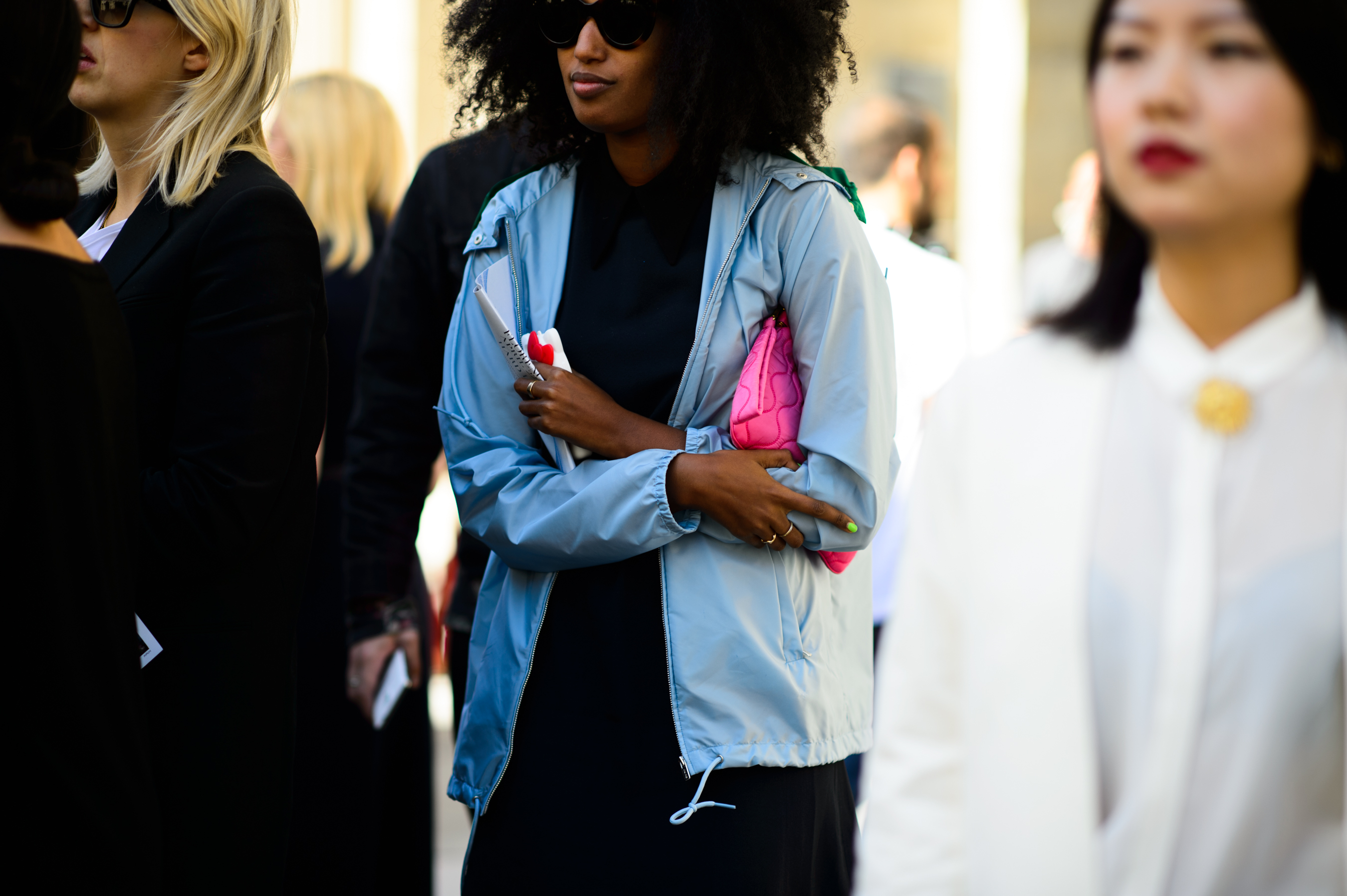 Editor wearing blue jacket