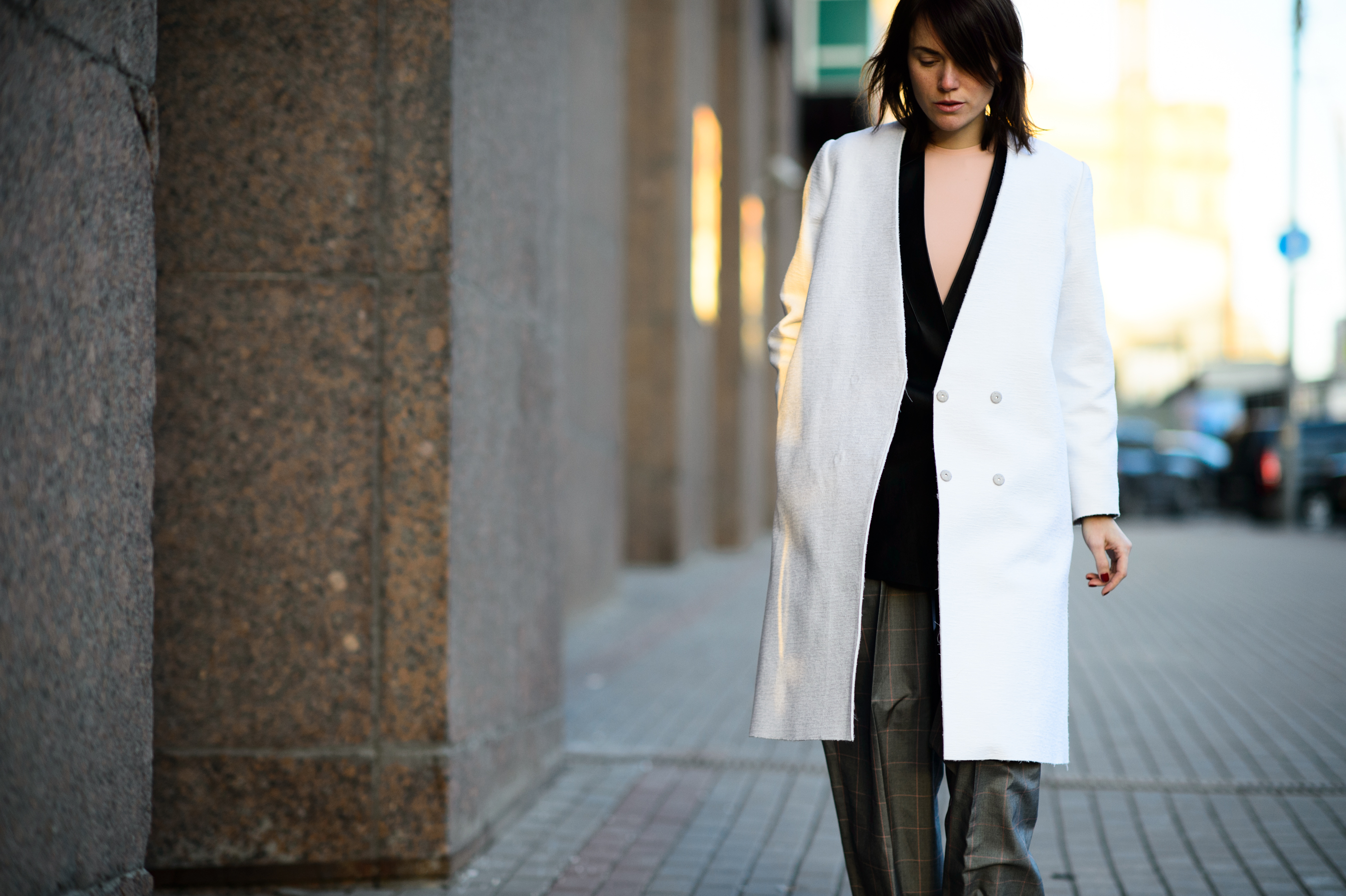 Ukrainian designer wearing white coat