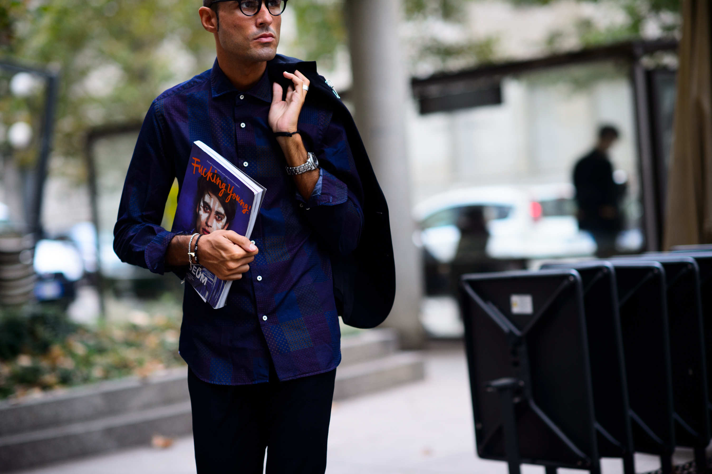 Fucking Young! editor holding magazine in his hand