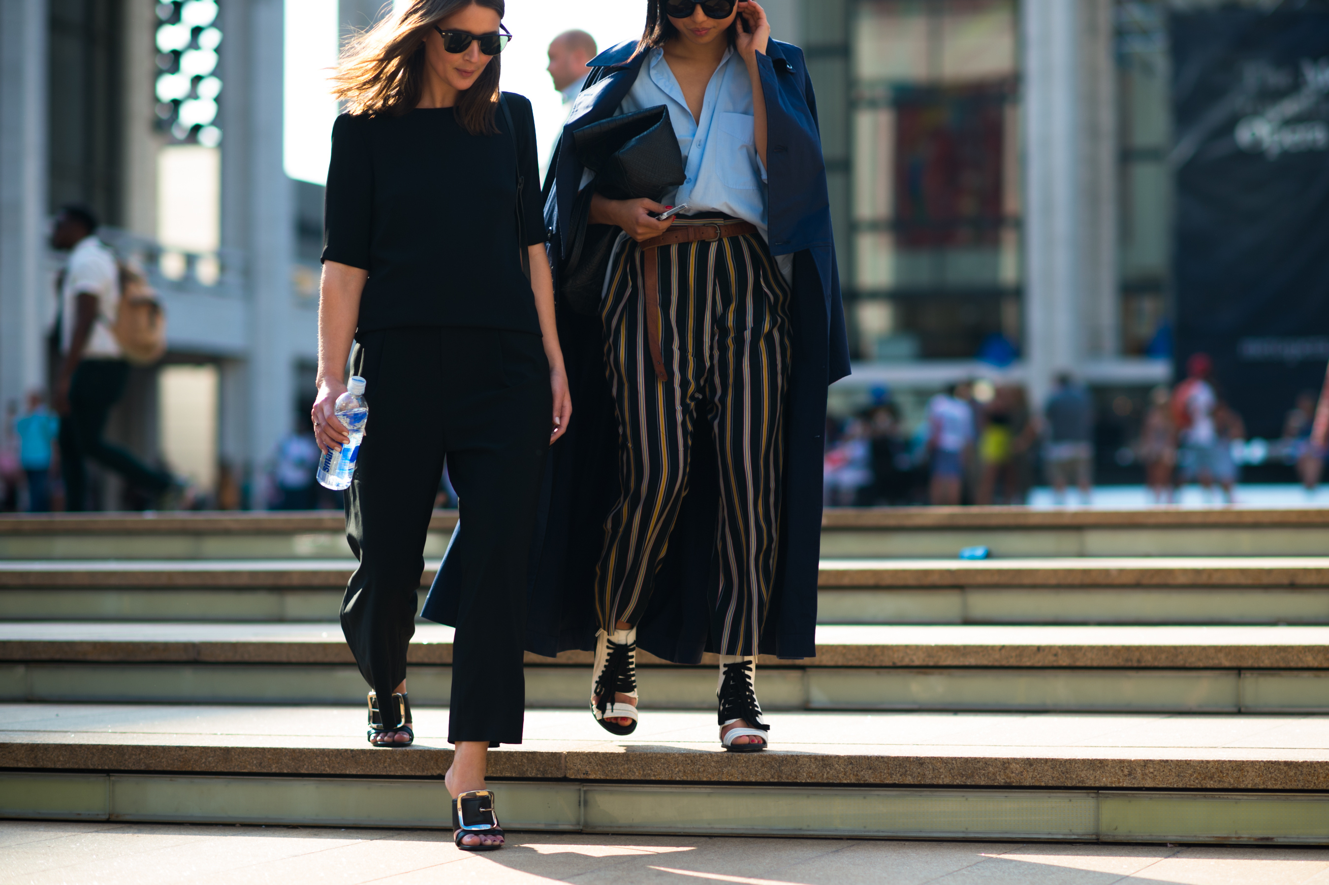 Two bloggers in Lincoln center