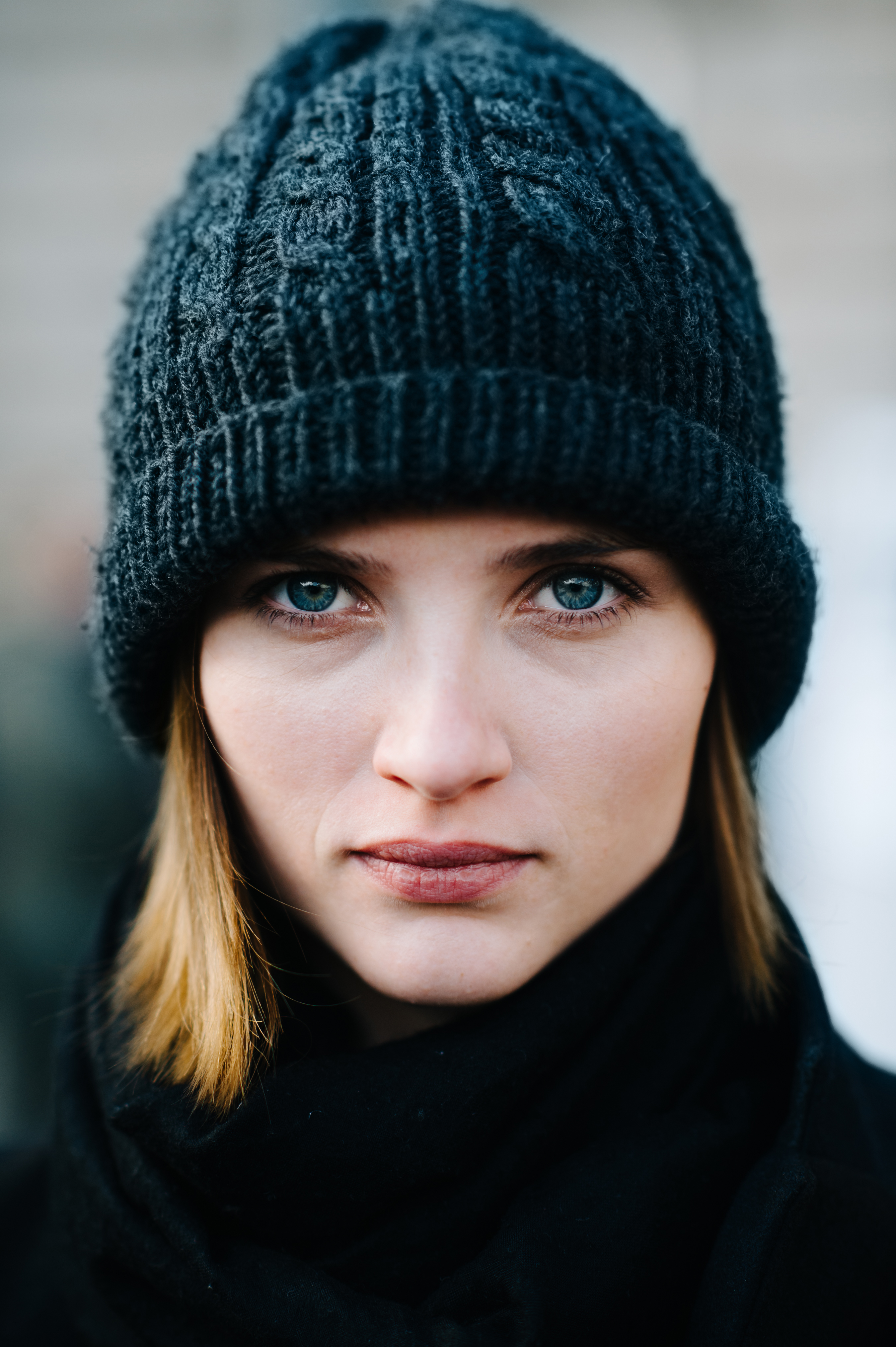 Portrait of a girl wearing hat