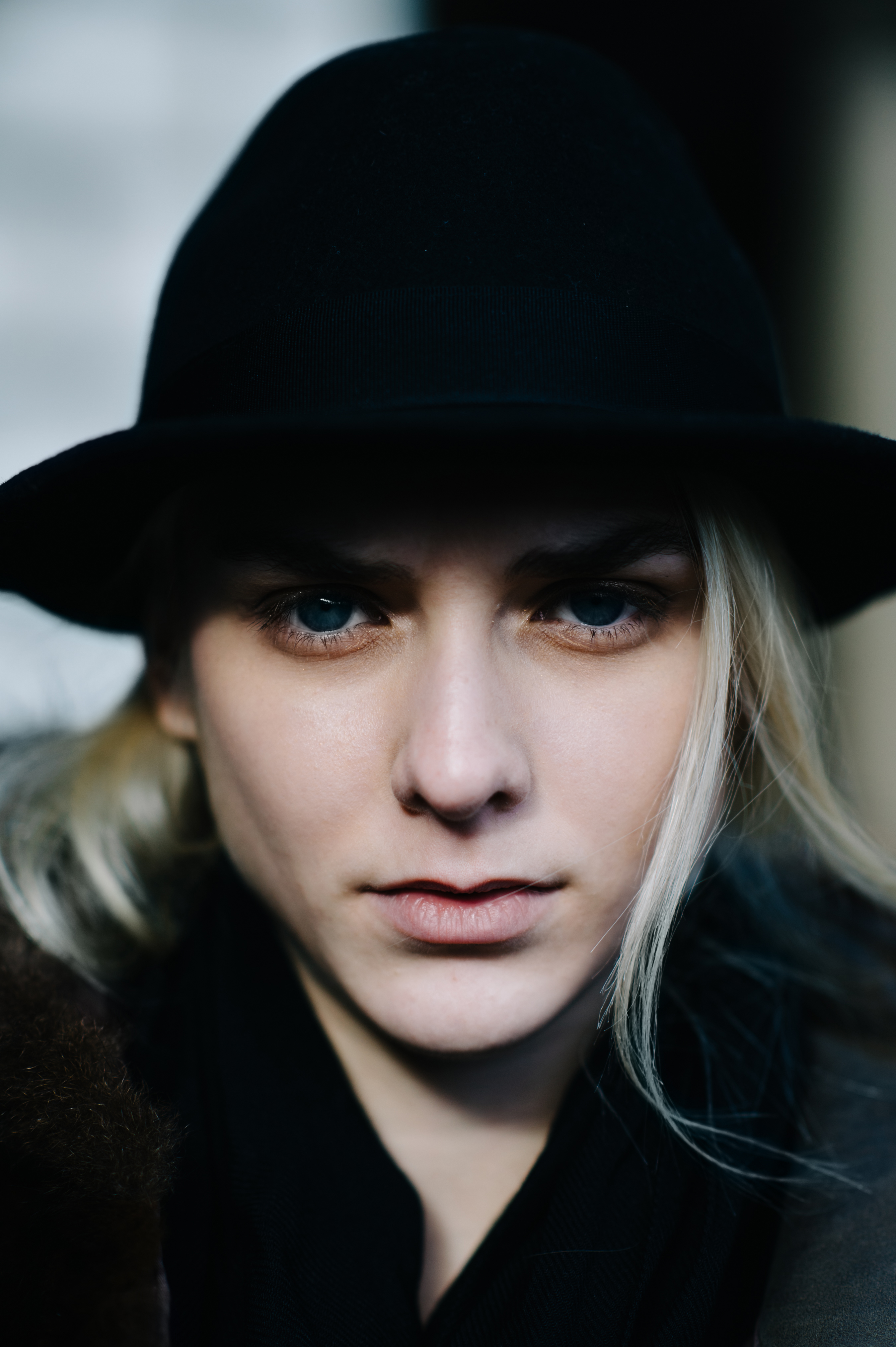 Portrait of a girl with blonde hair
