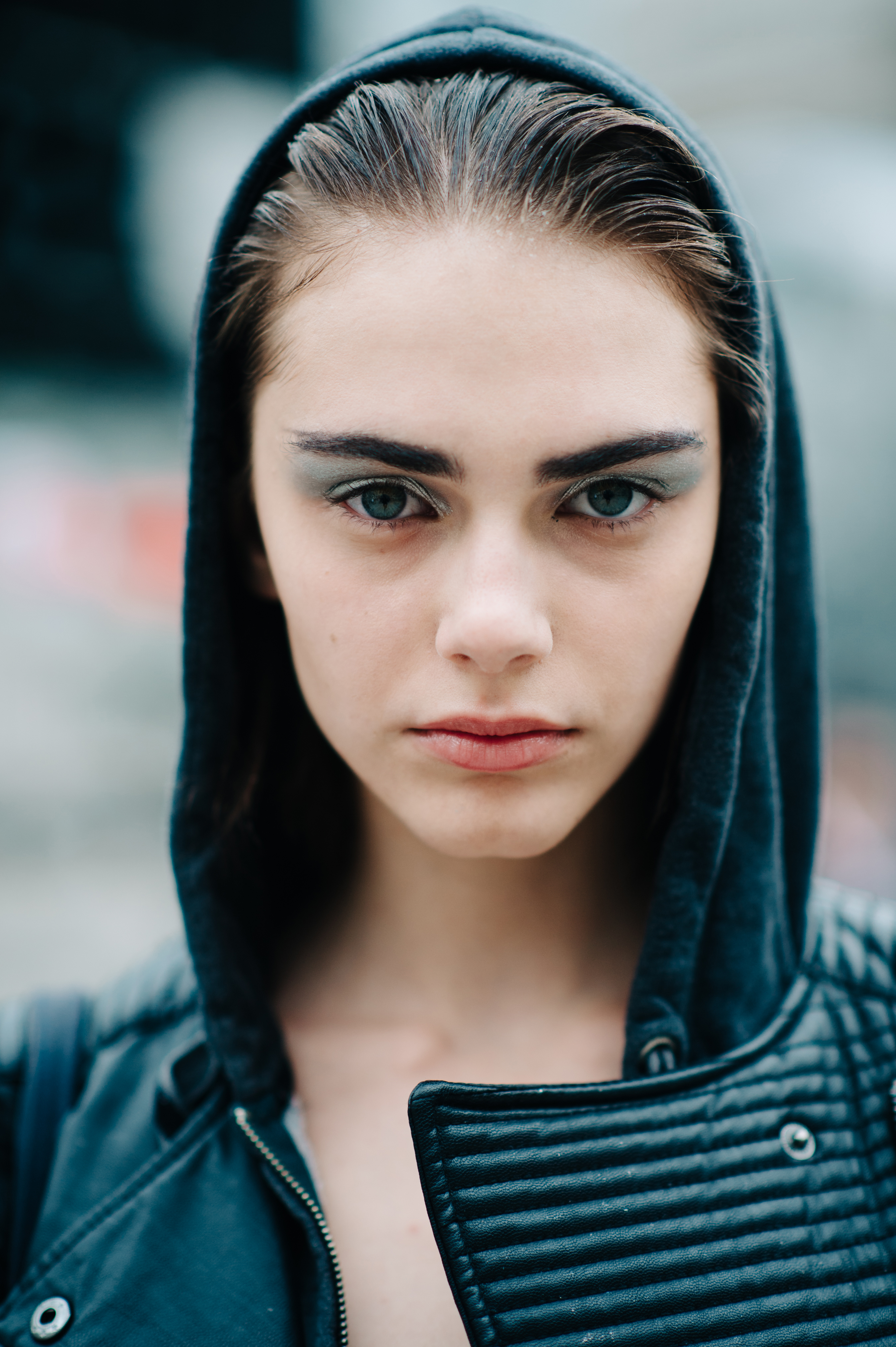 Portrait of a model wearing make up