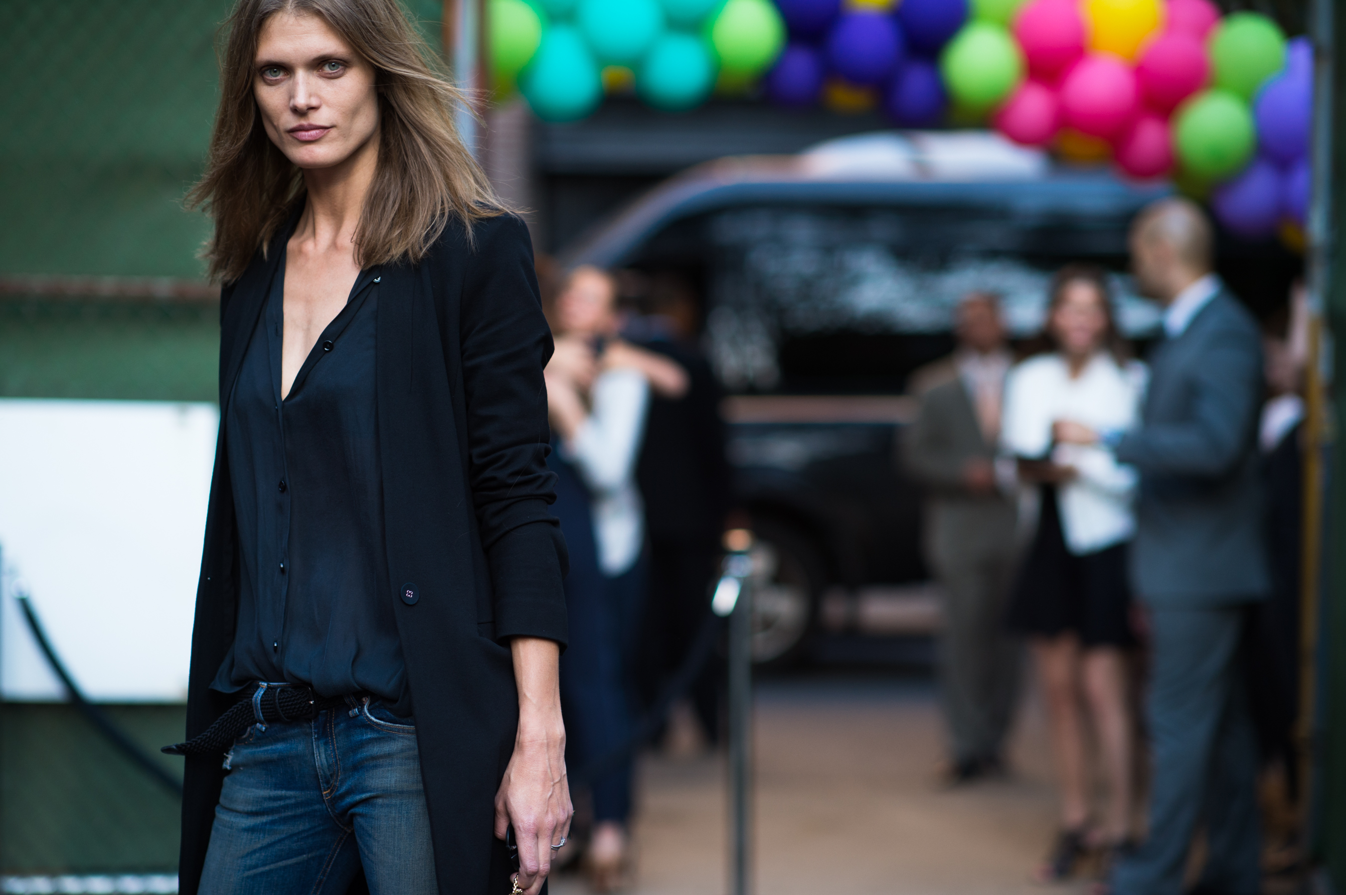 Model Malgosia Bela attending the show