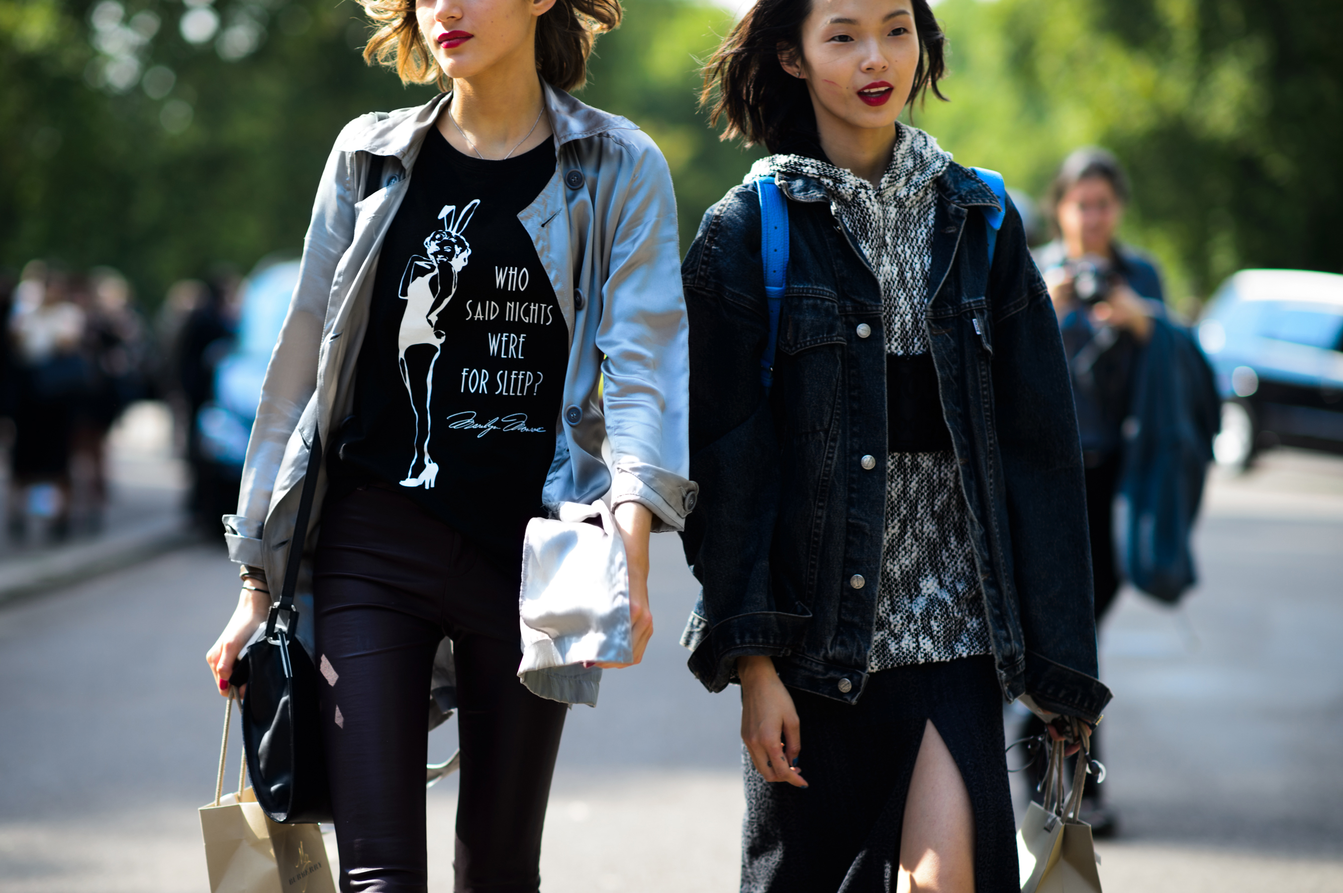 Two models after the show