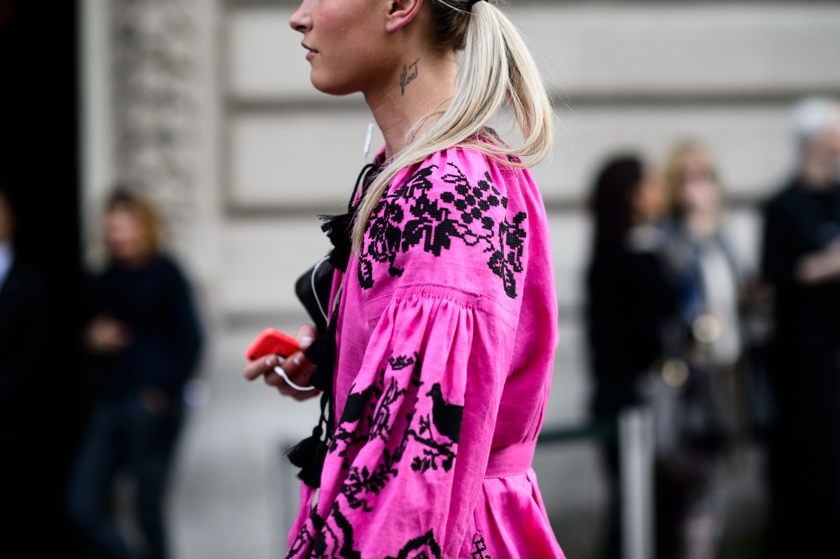 Ukrainian Chloe store owner at the show in Paris