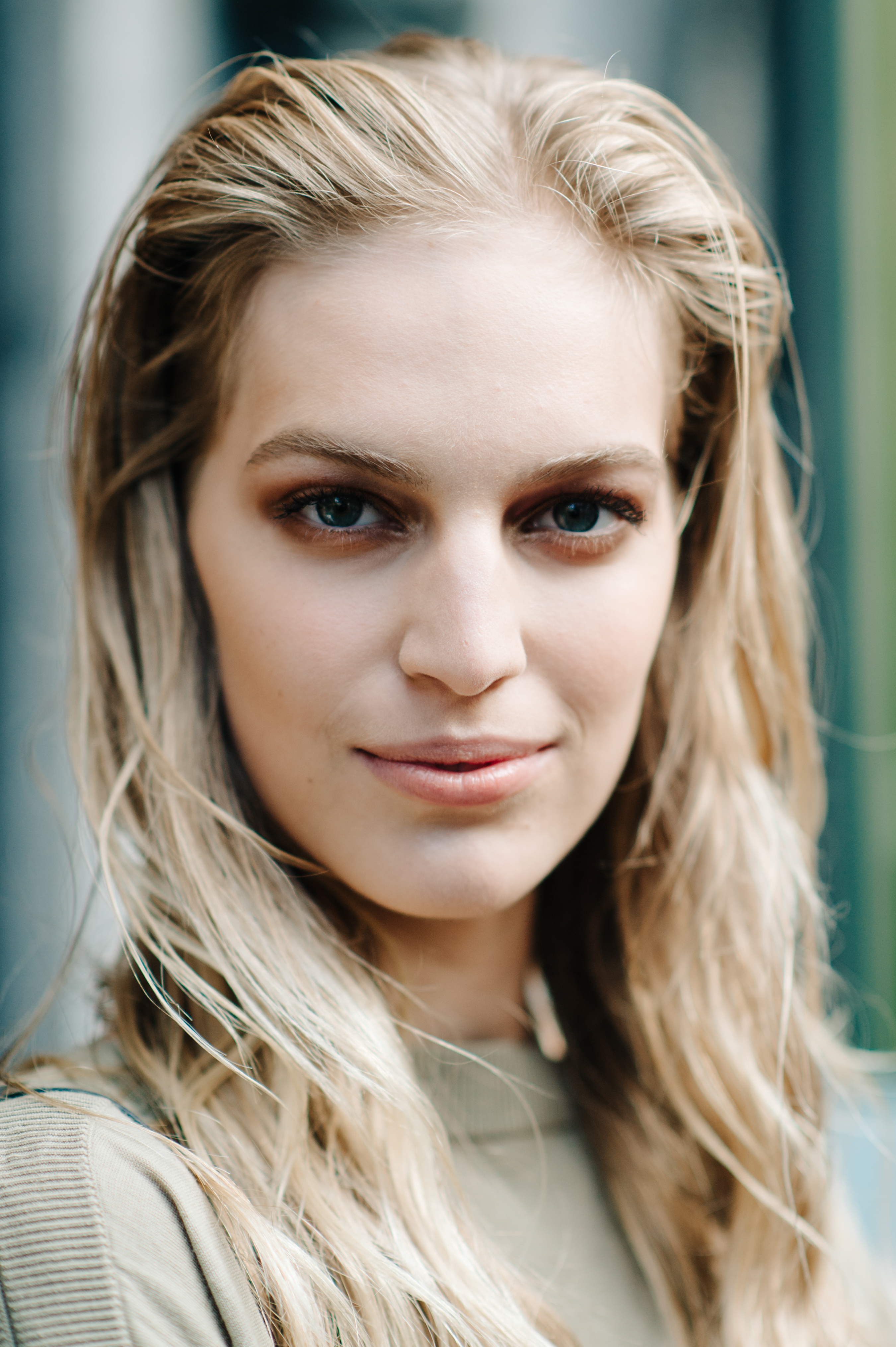 Portrait of a blonde model