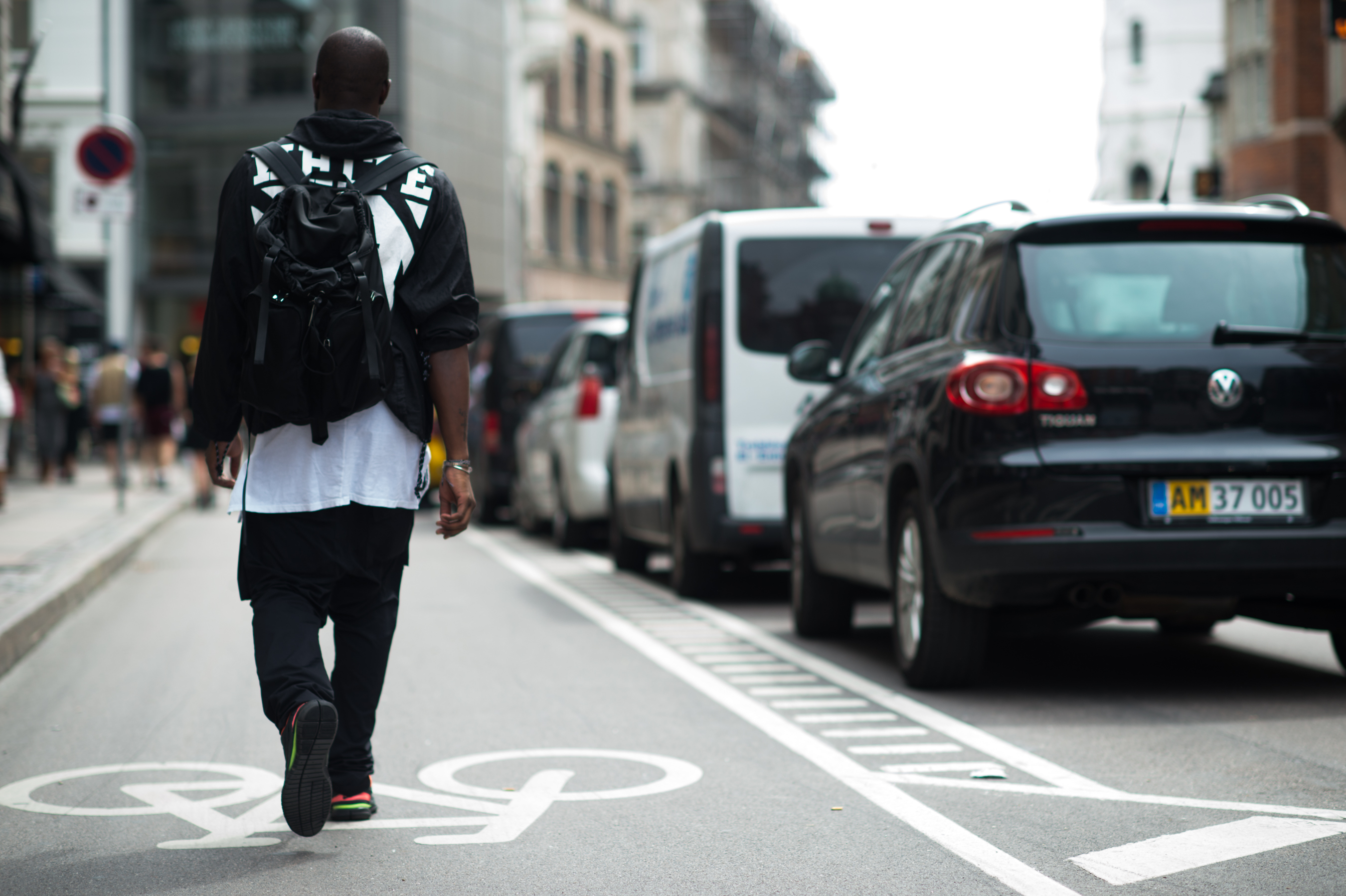 Off-White art director wearing his brand
