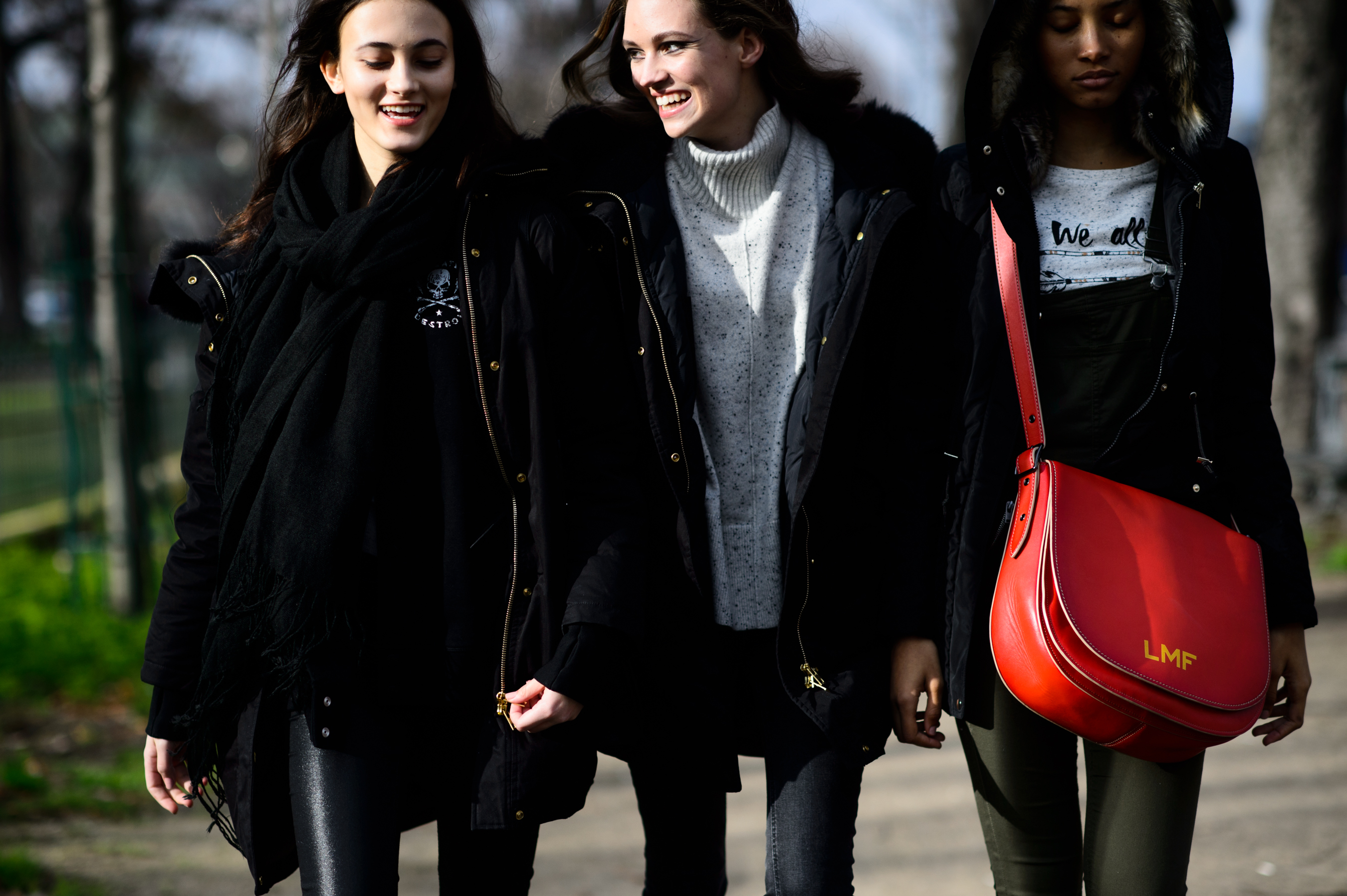 Three models after Chanel