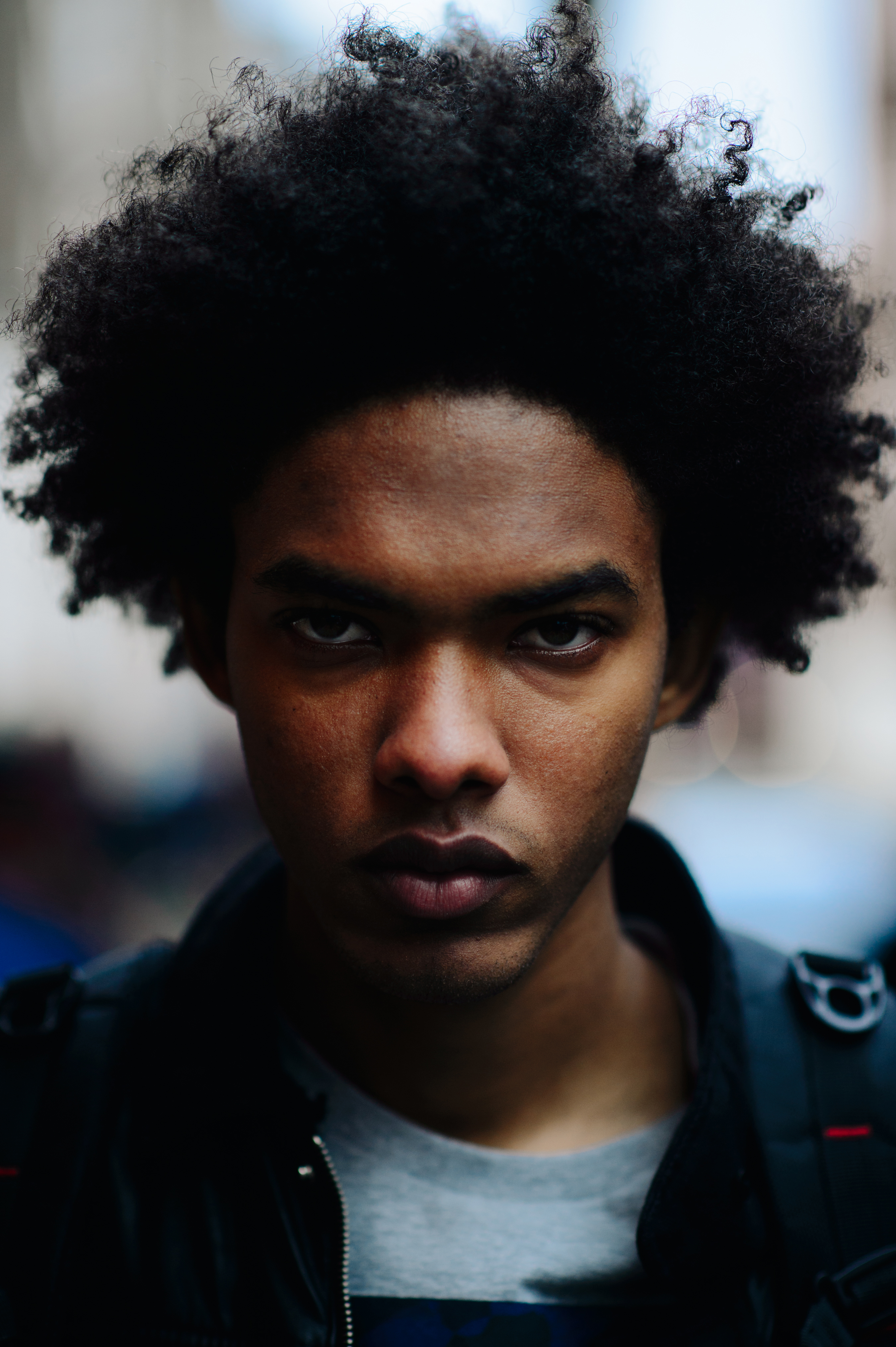 Portrait of African male model