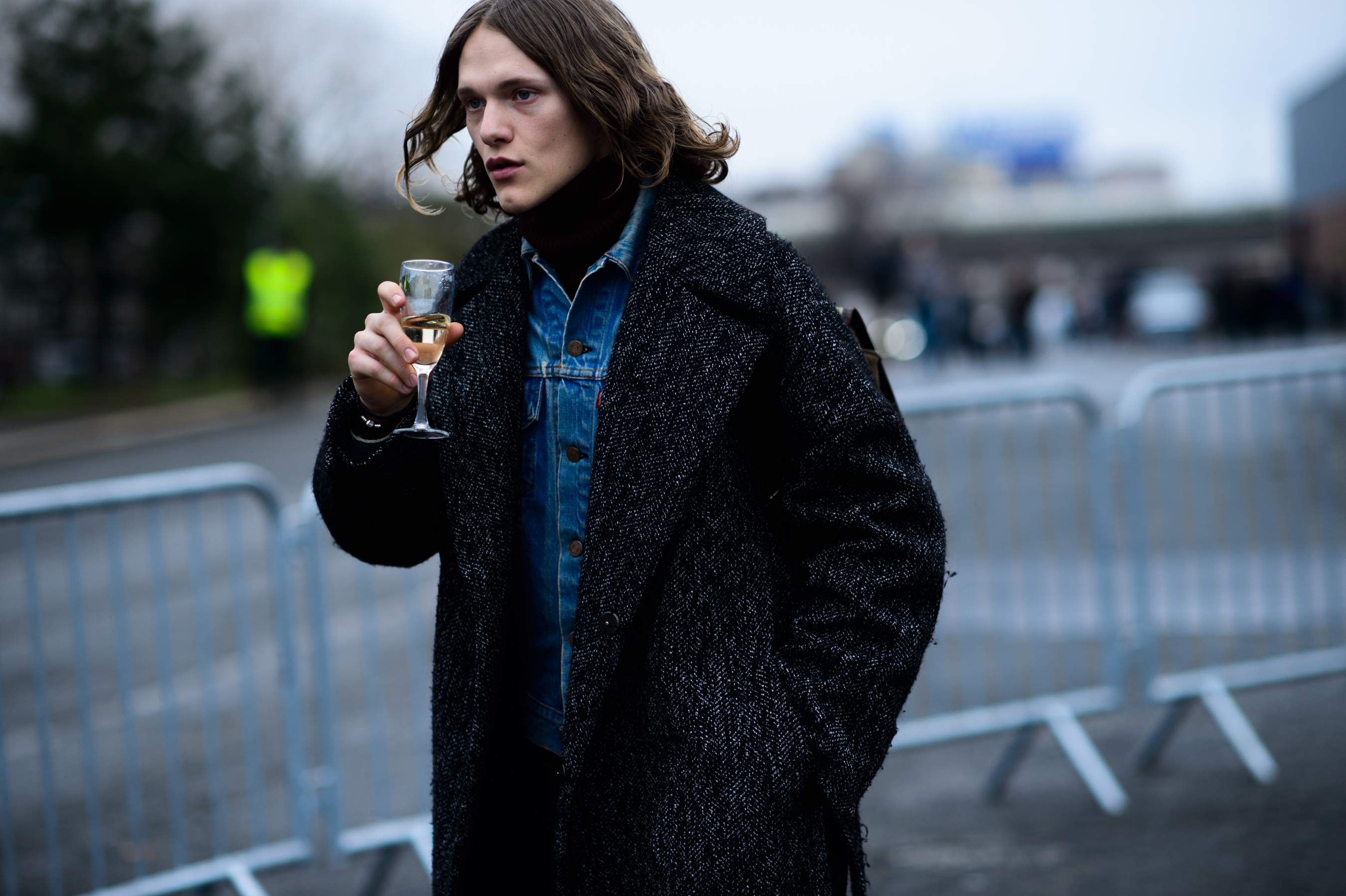 Male model after the show