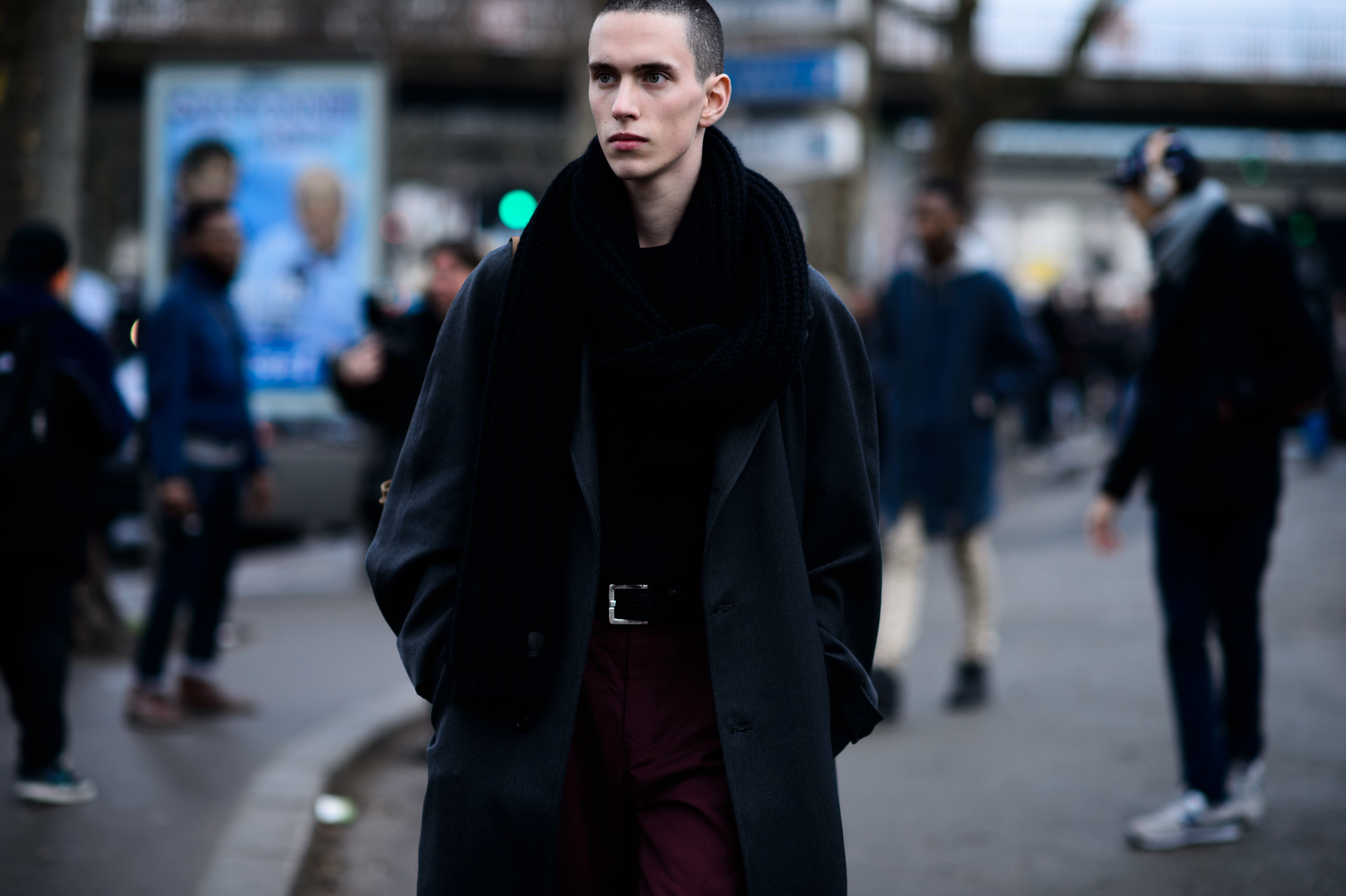 Male model after the show