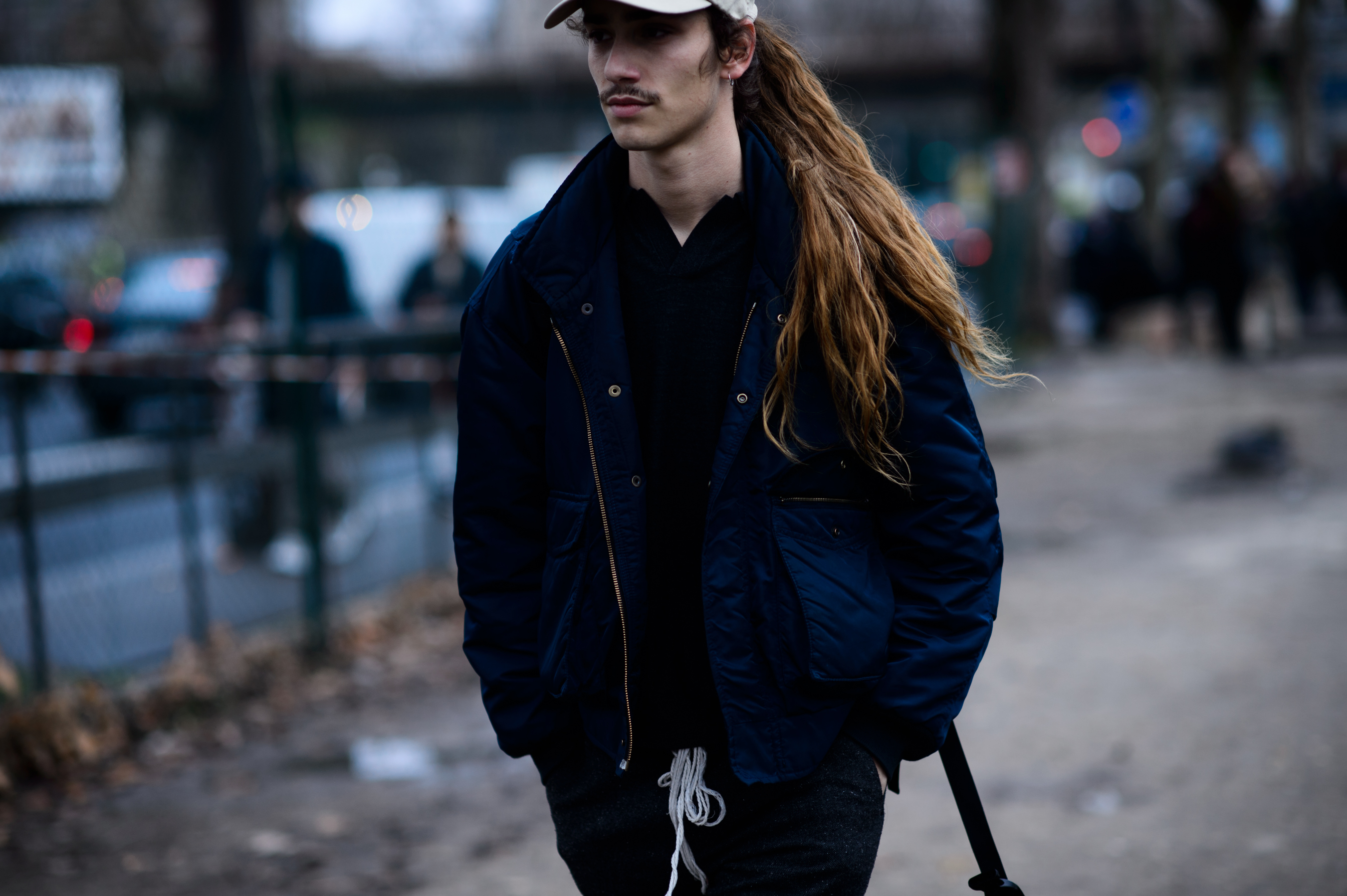 Man with long hair