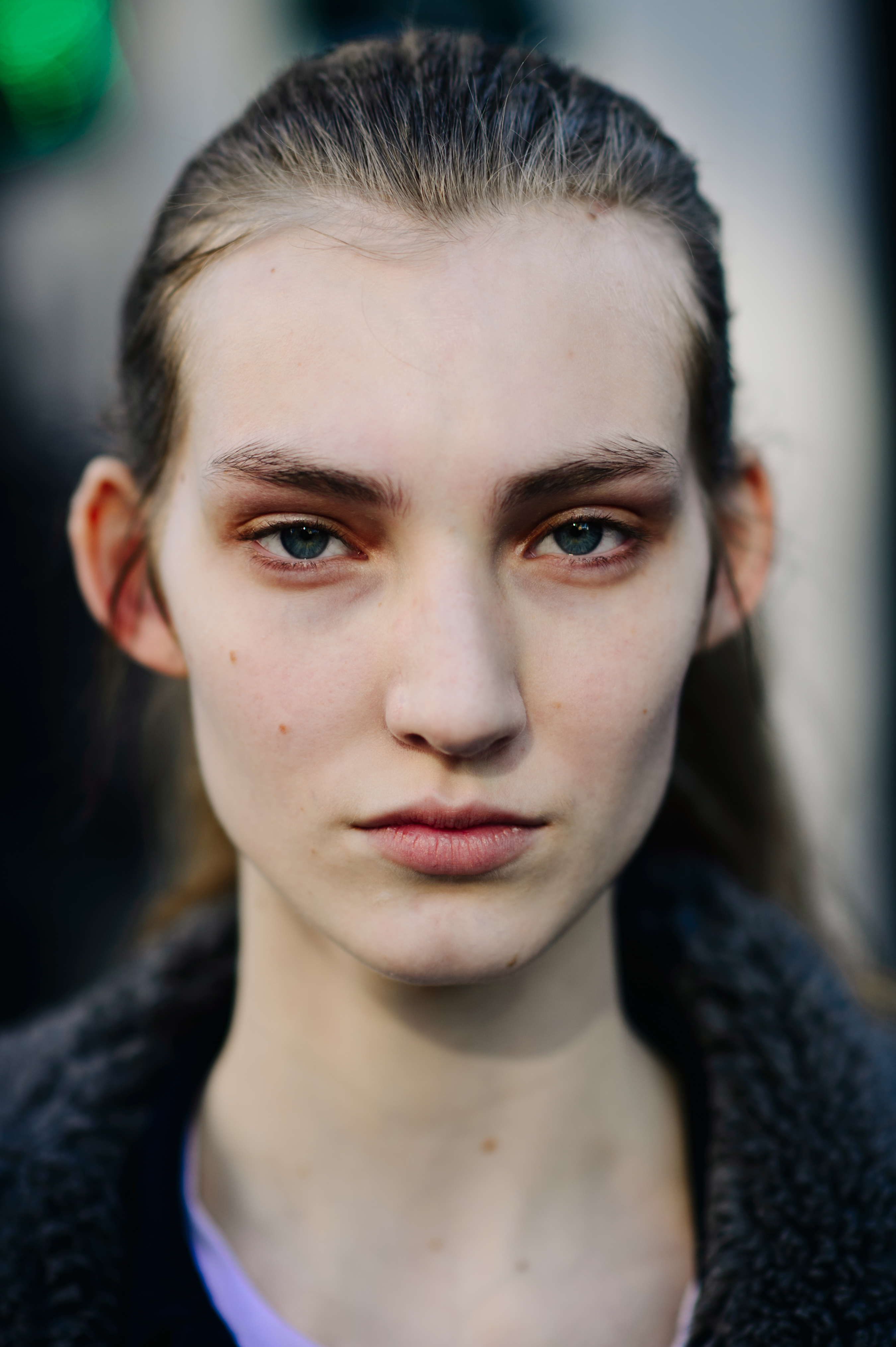 Portrait of a model after show