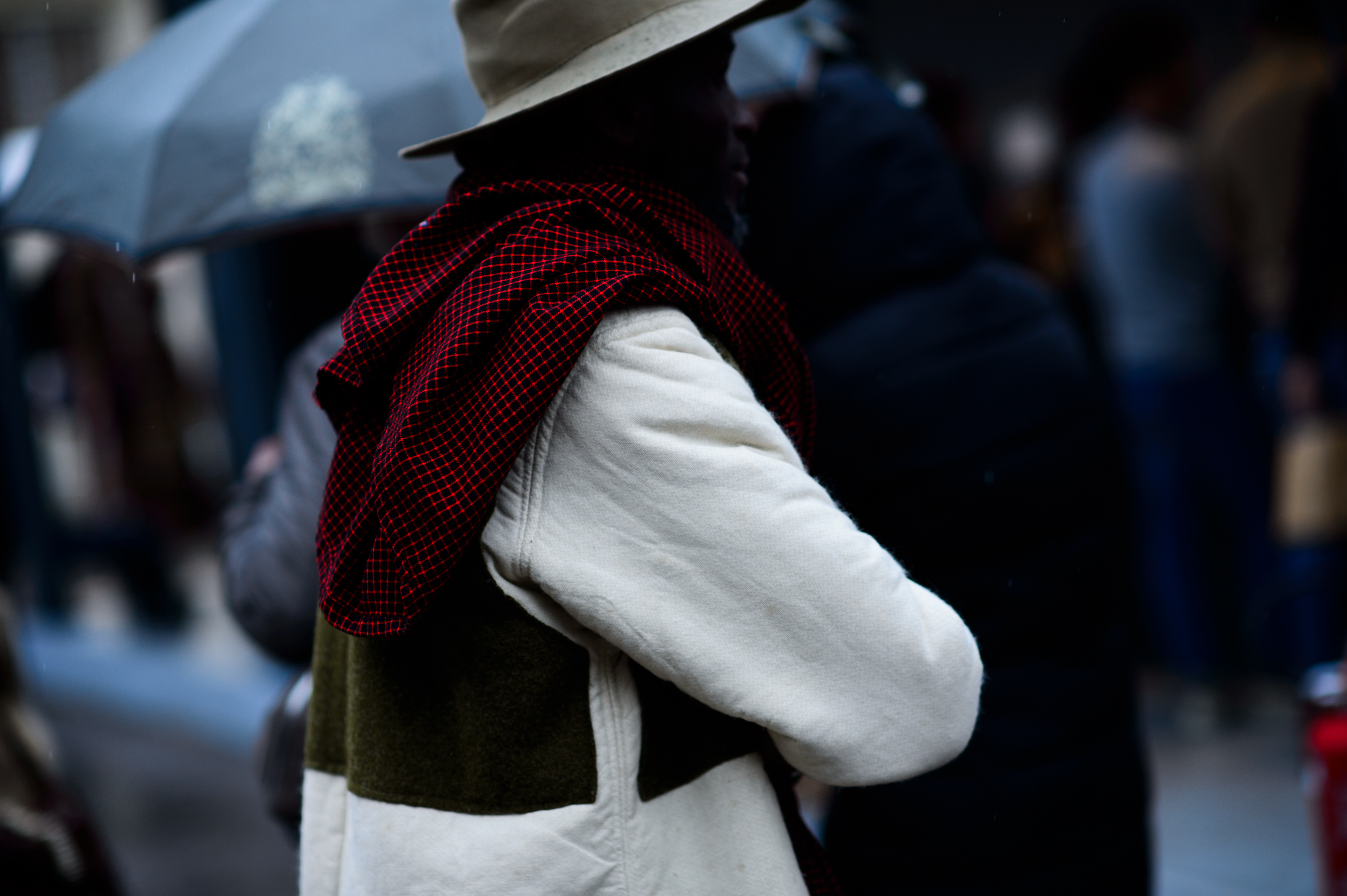 Man attending Pitti Uomo