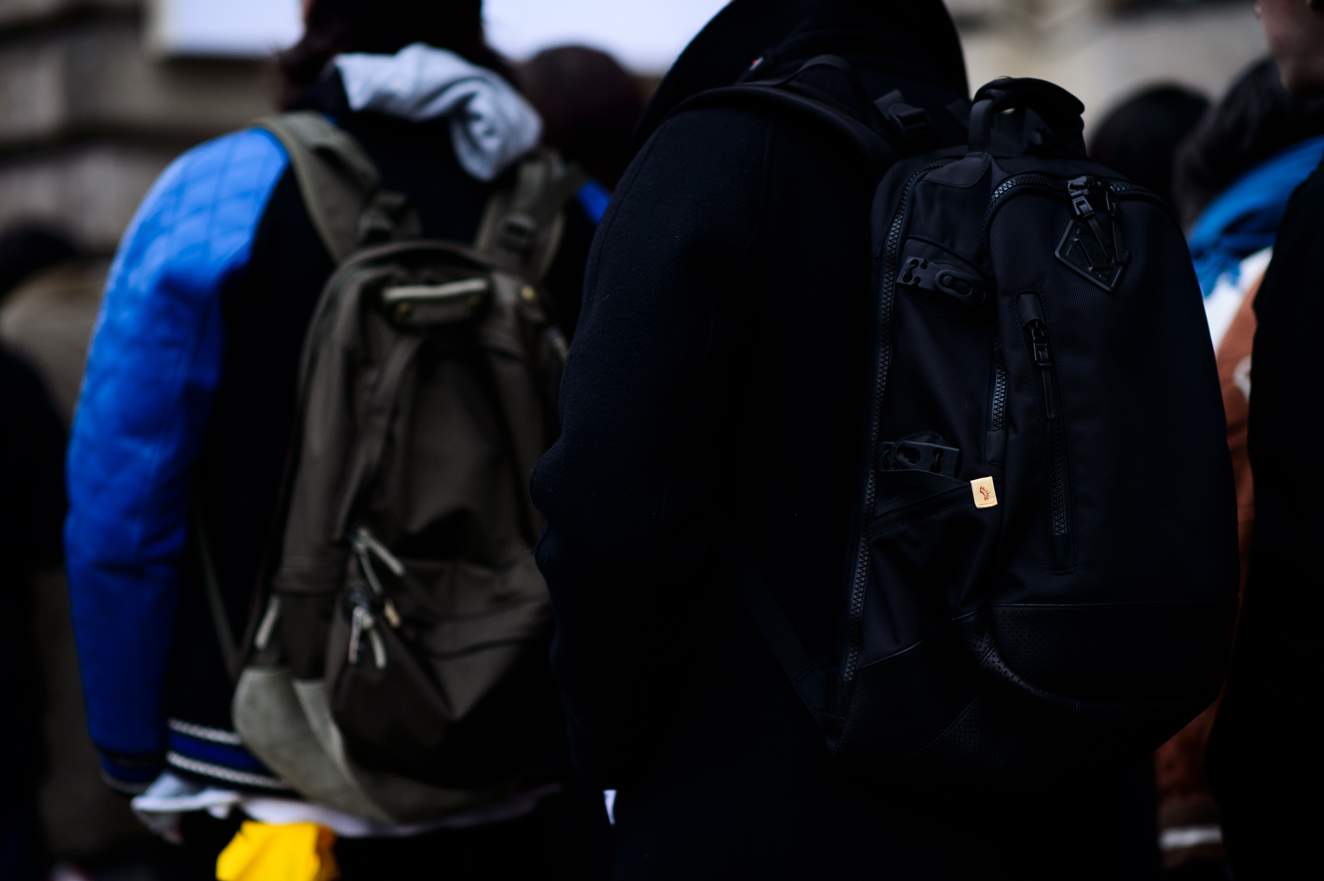Man wearing backpack