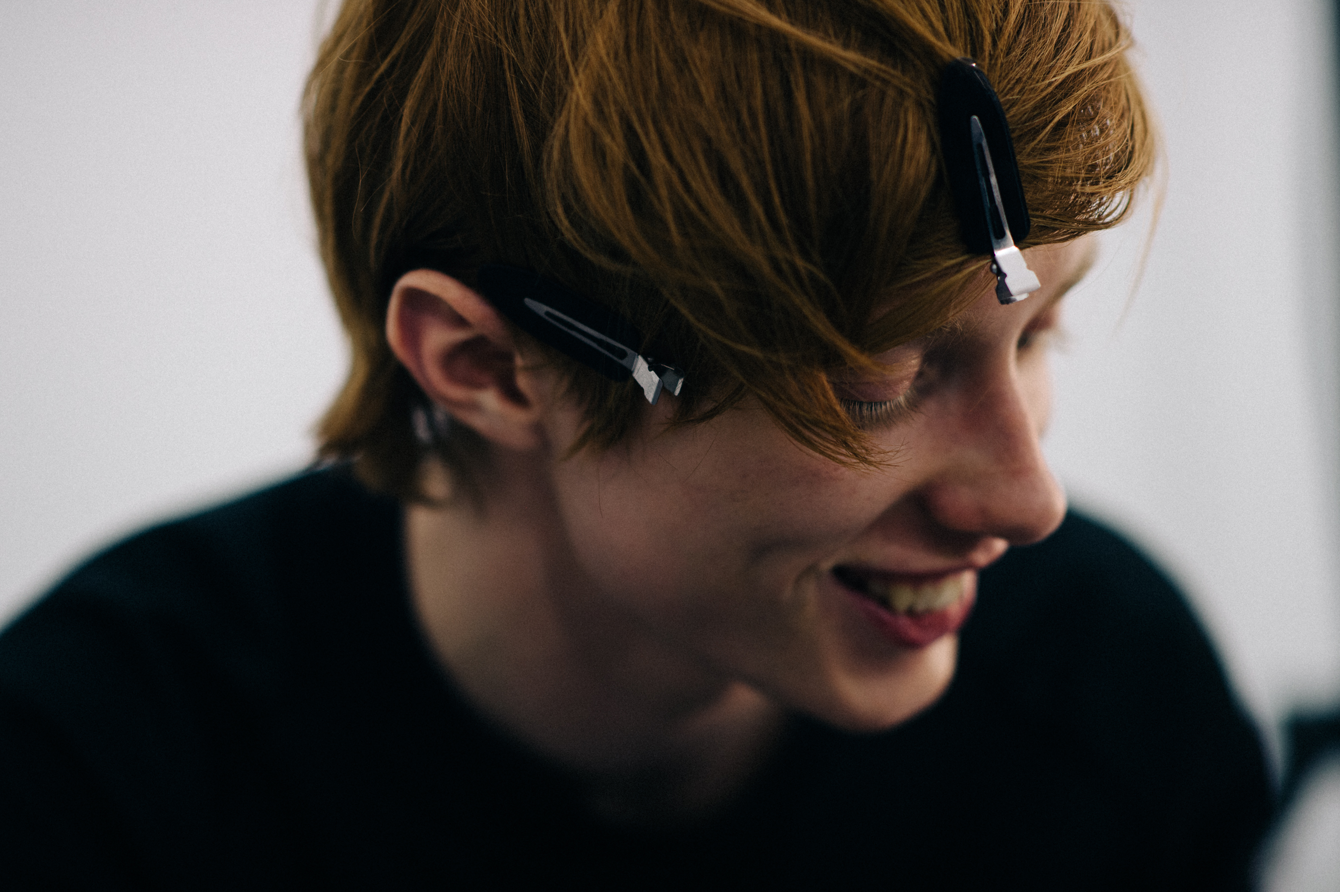 Male model with red hair