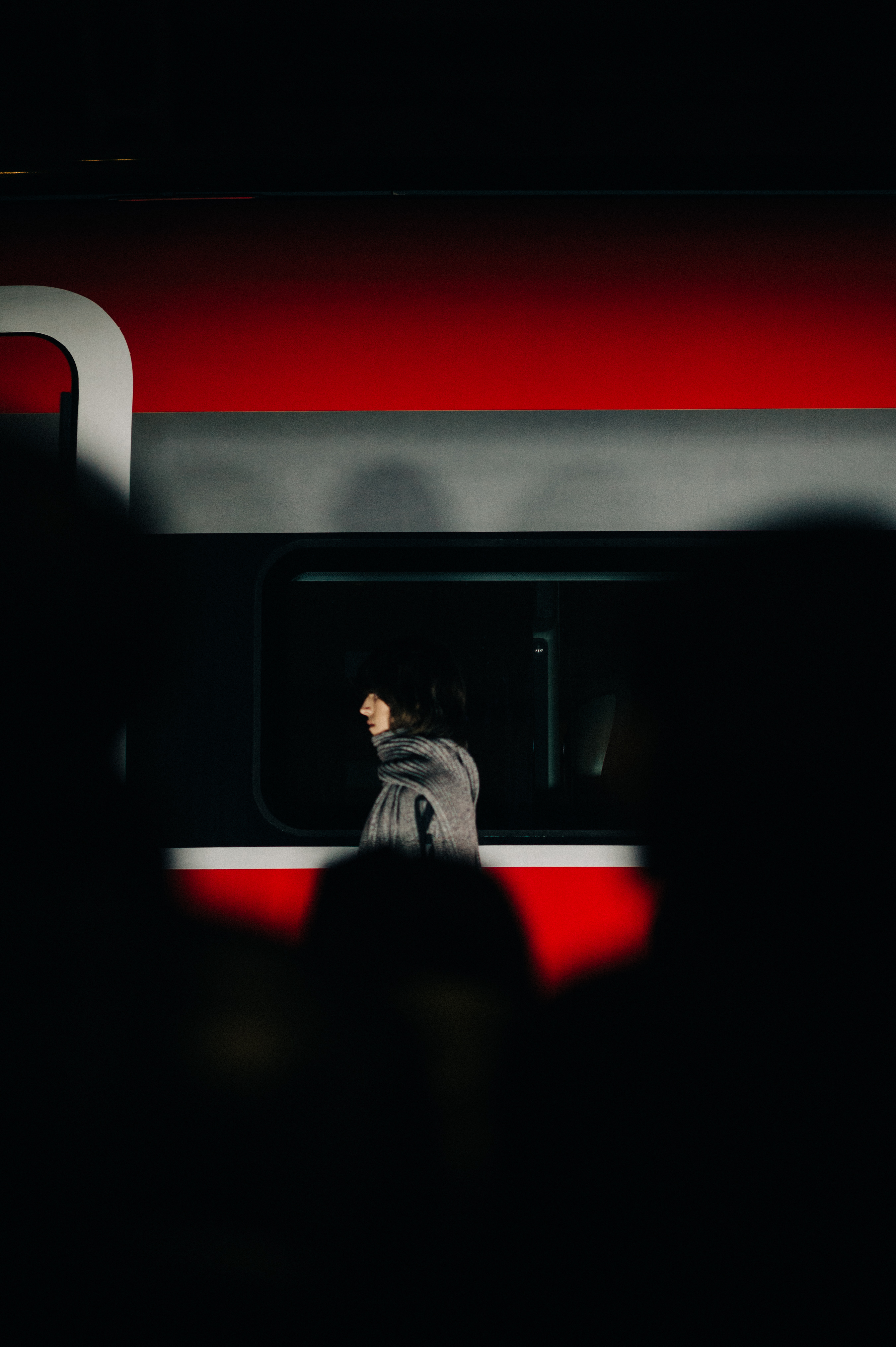 Runway photo in front of train