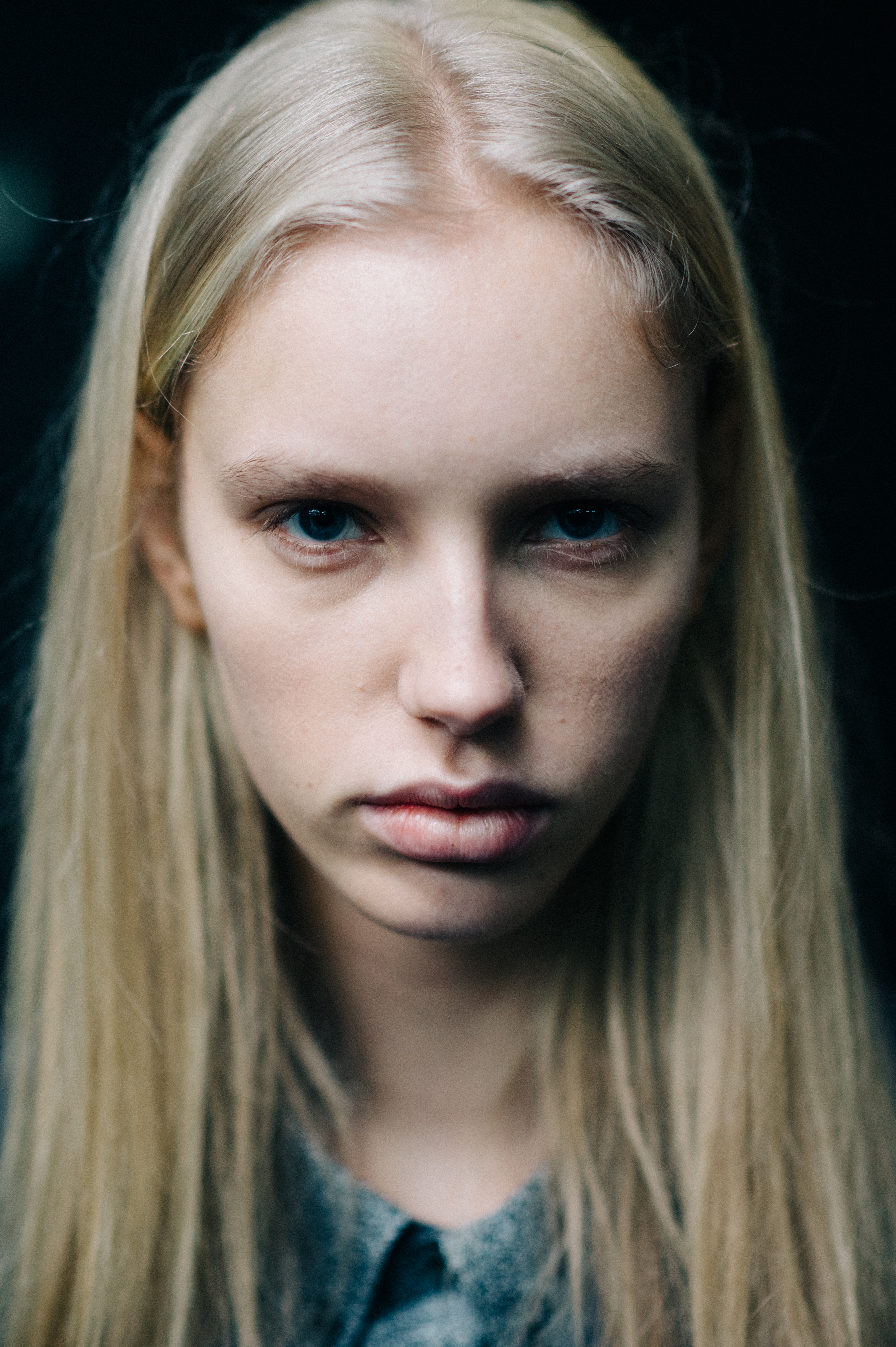 Portrait of blonde model