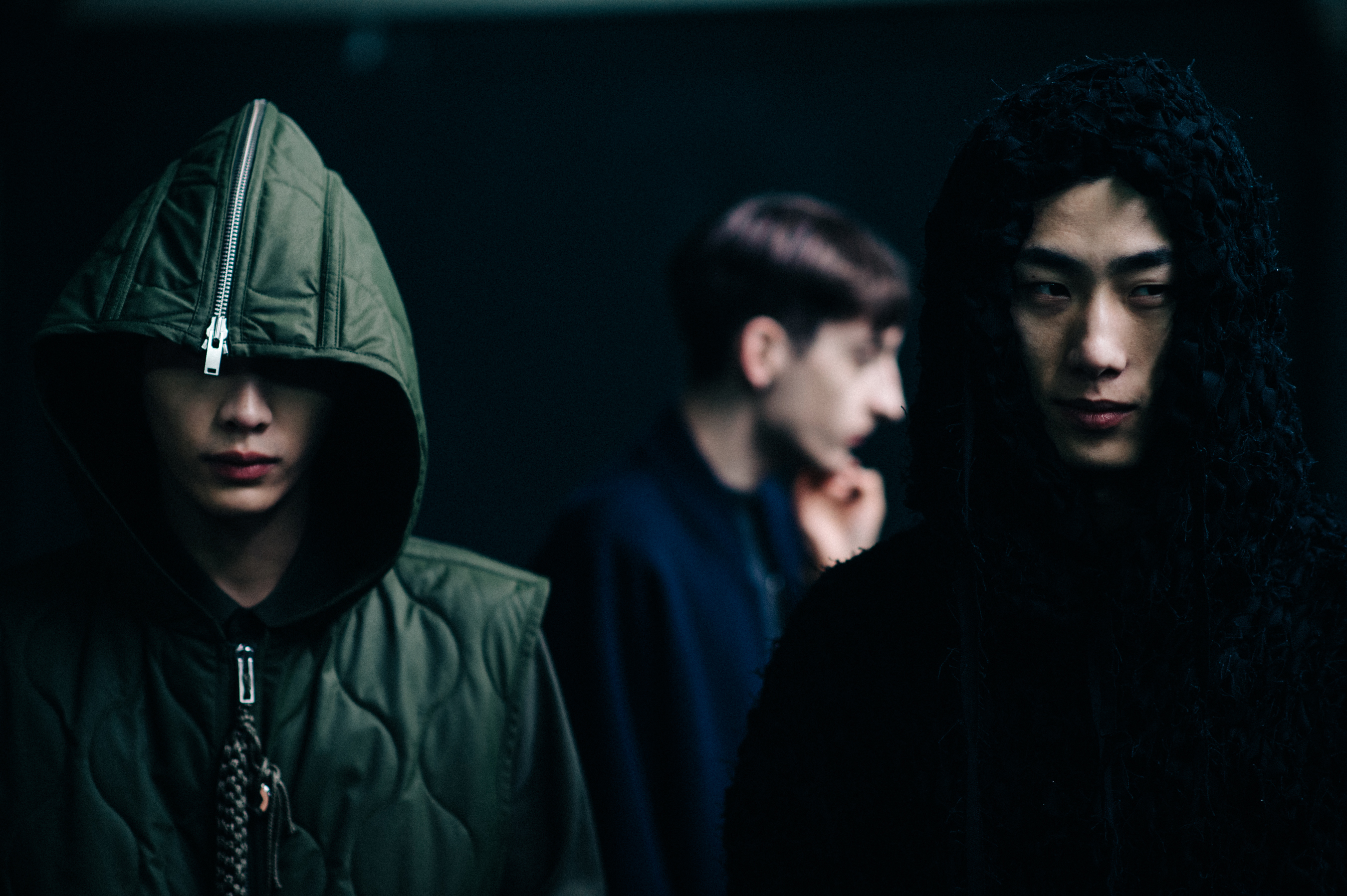 Three male models