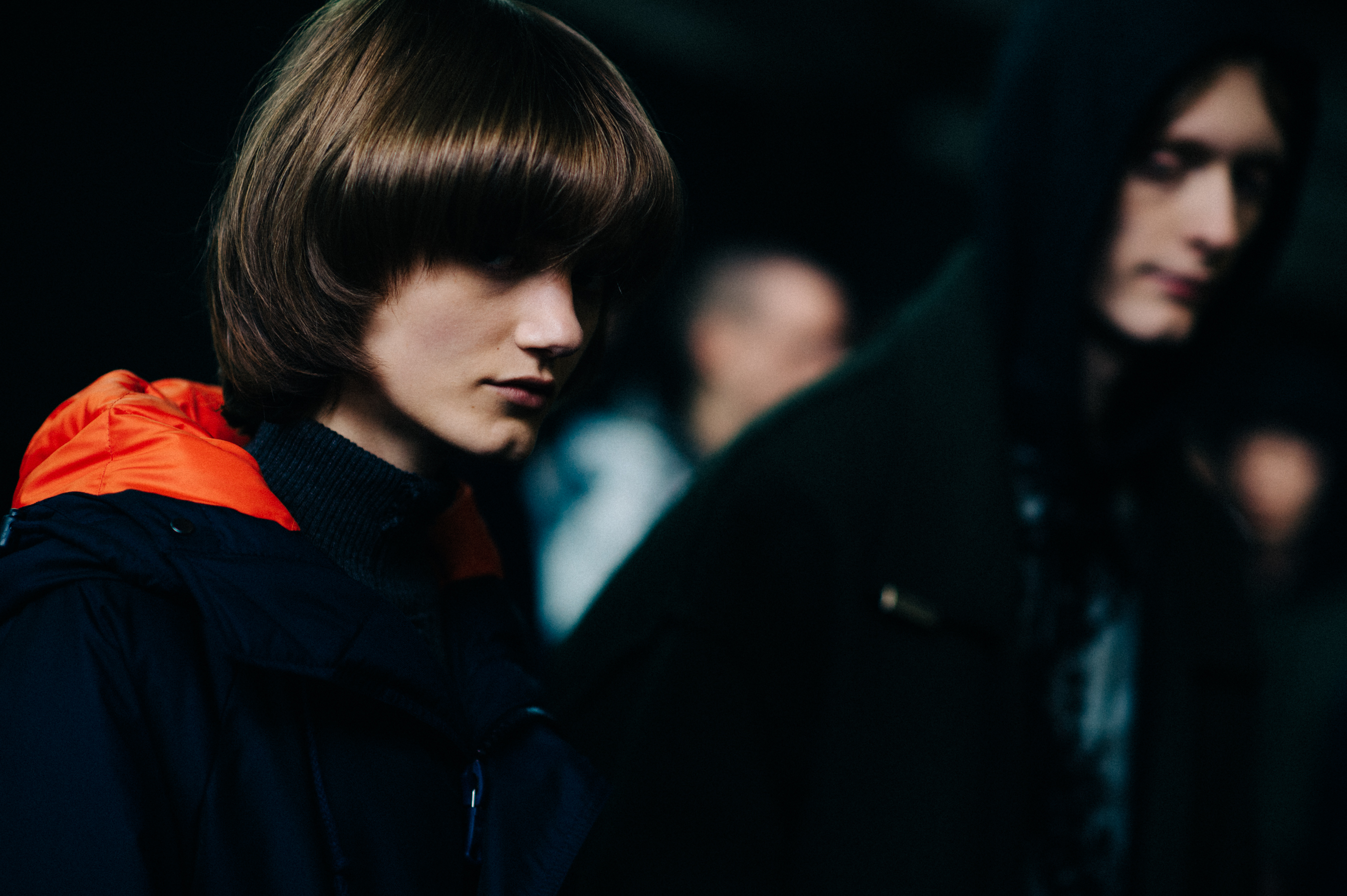 Two models before the show