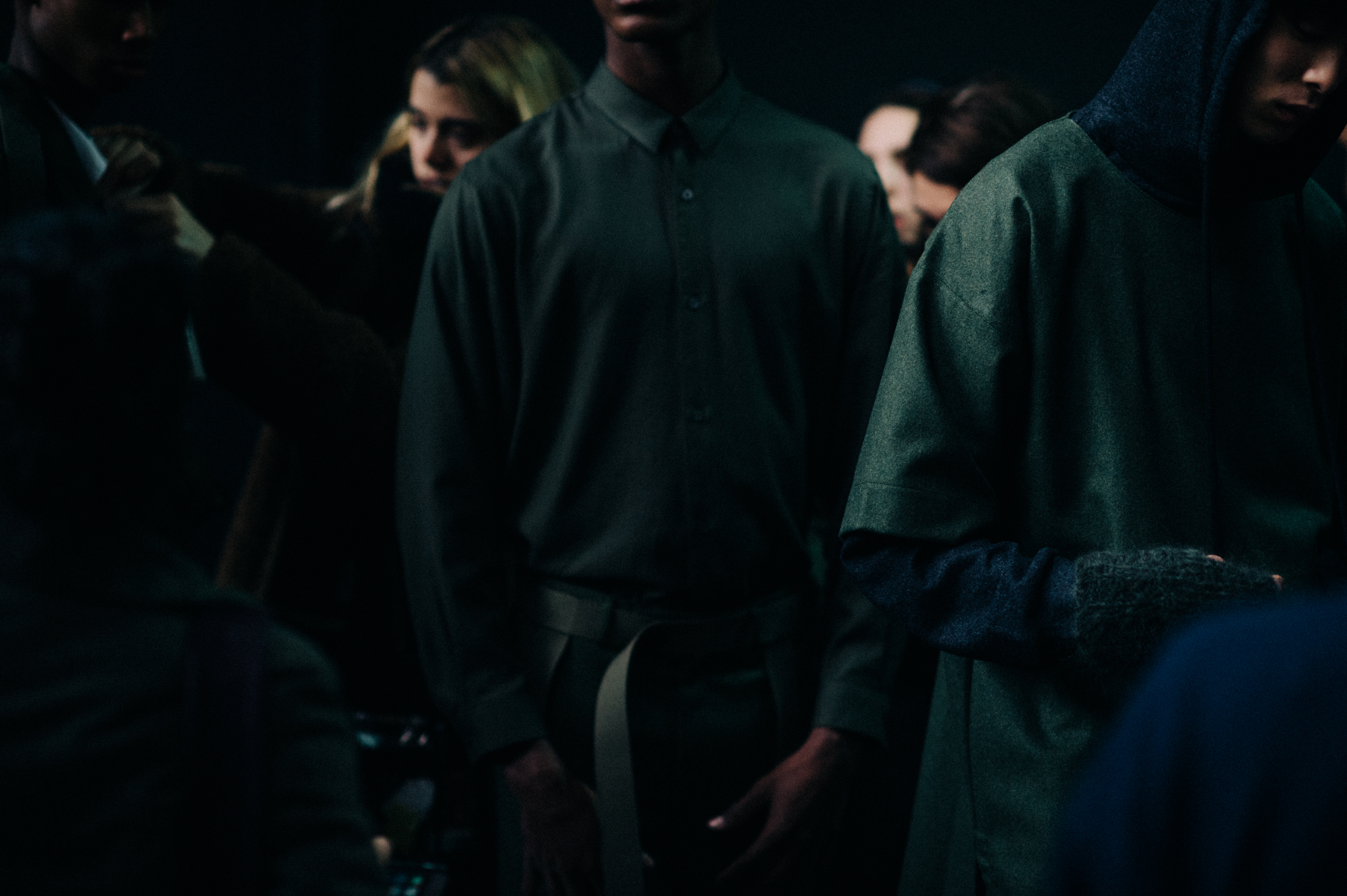 Group of models wearing green