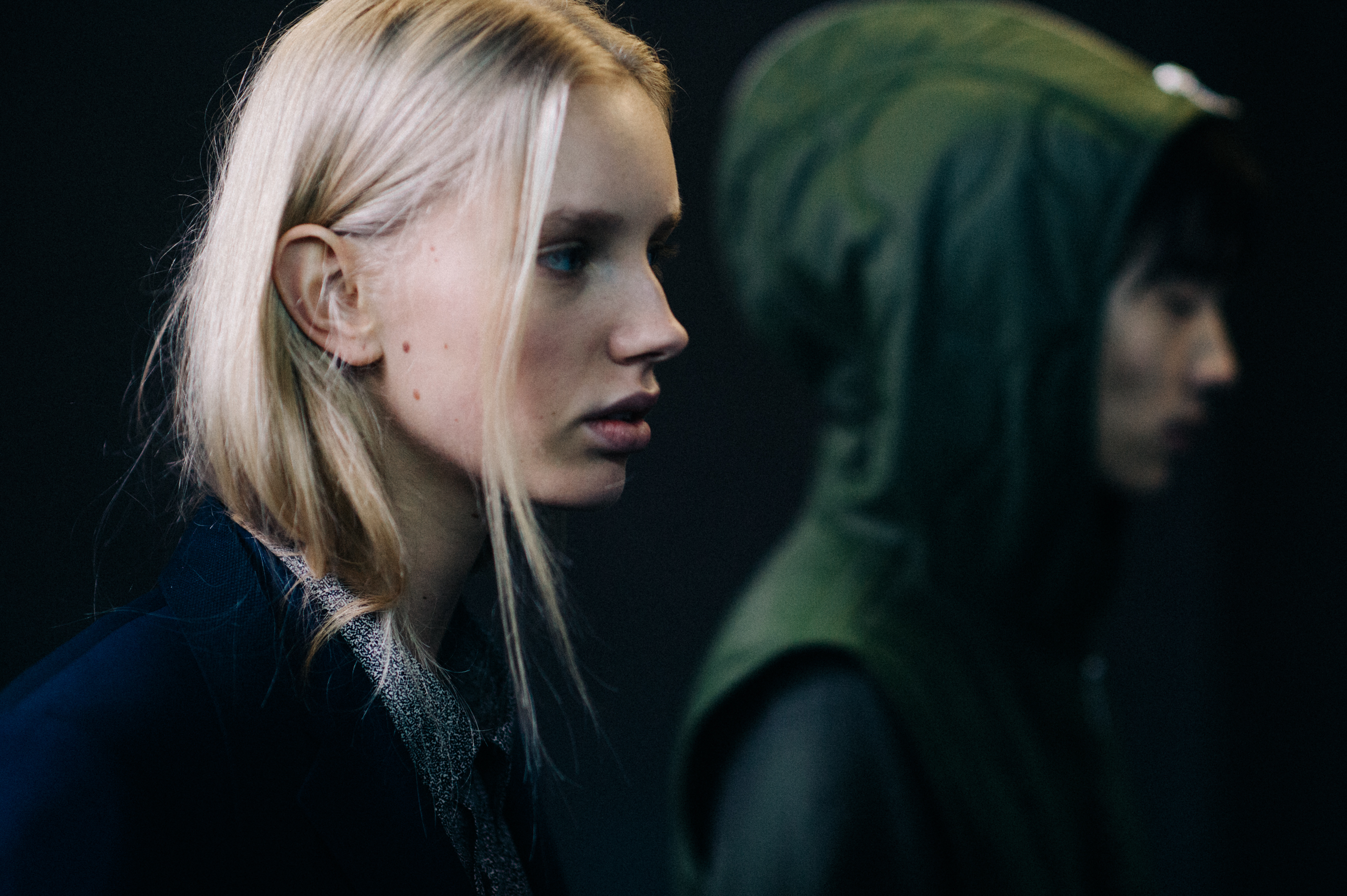 Two models before the show