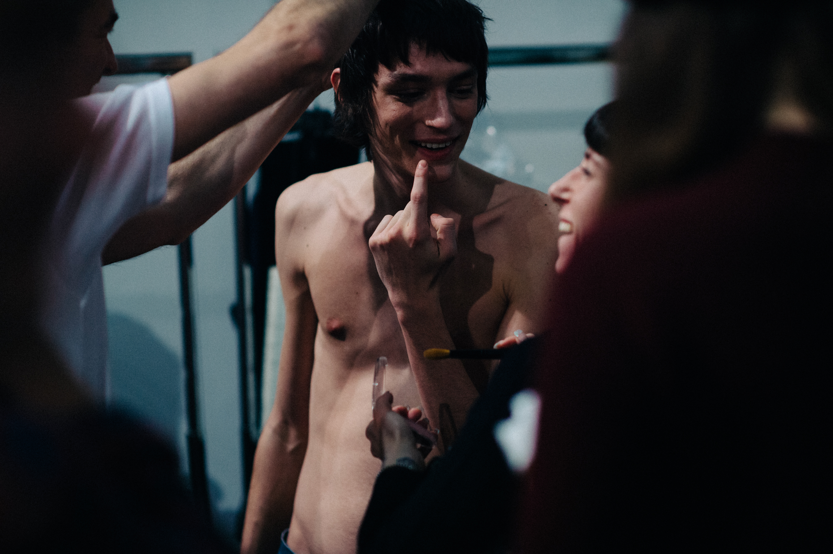 German male model shirtless