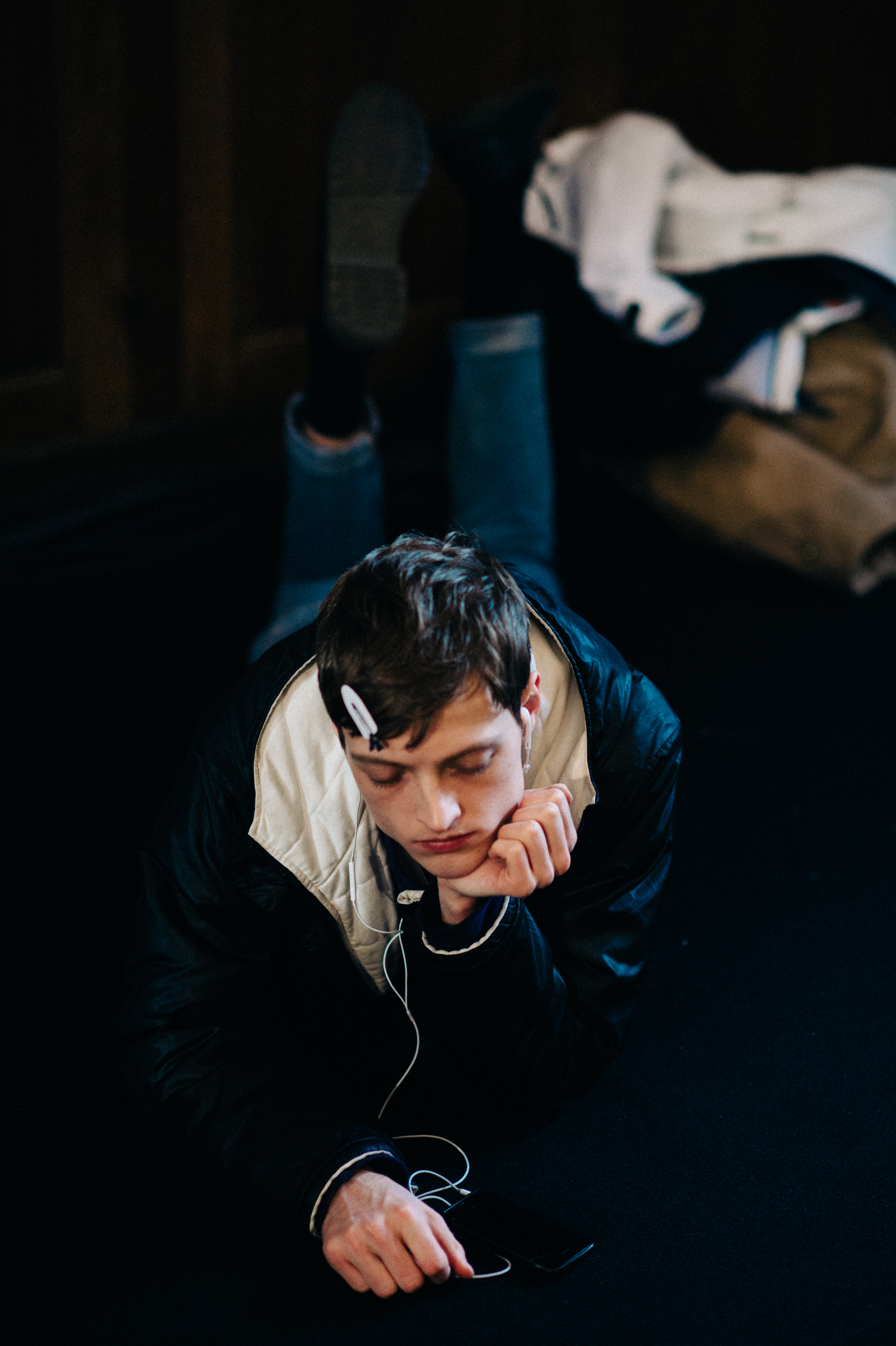Male model on the floor