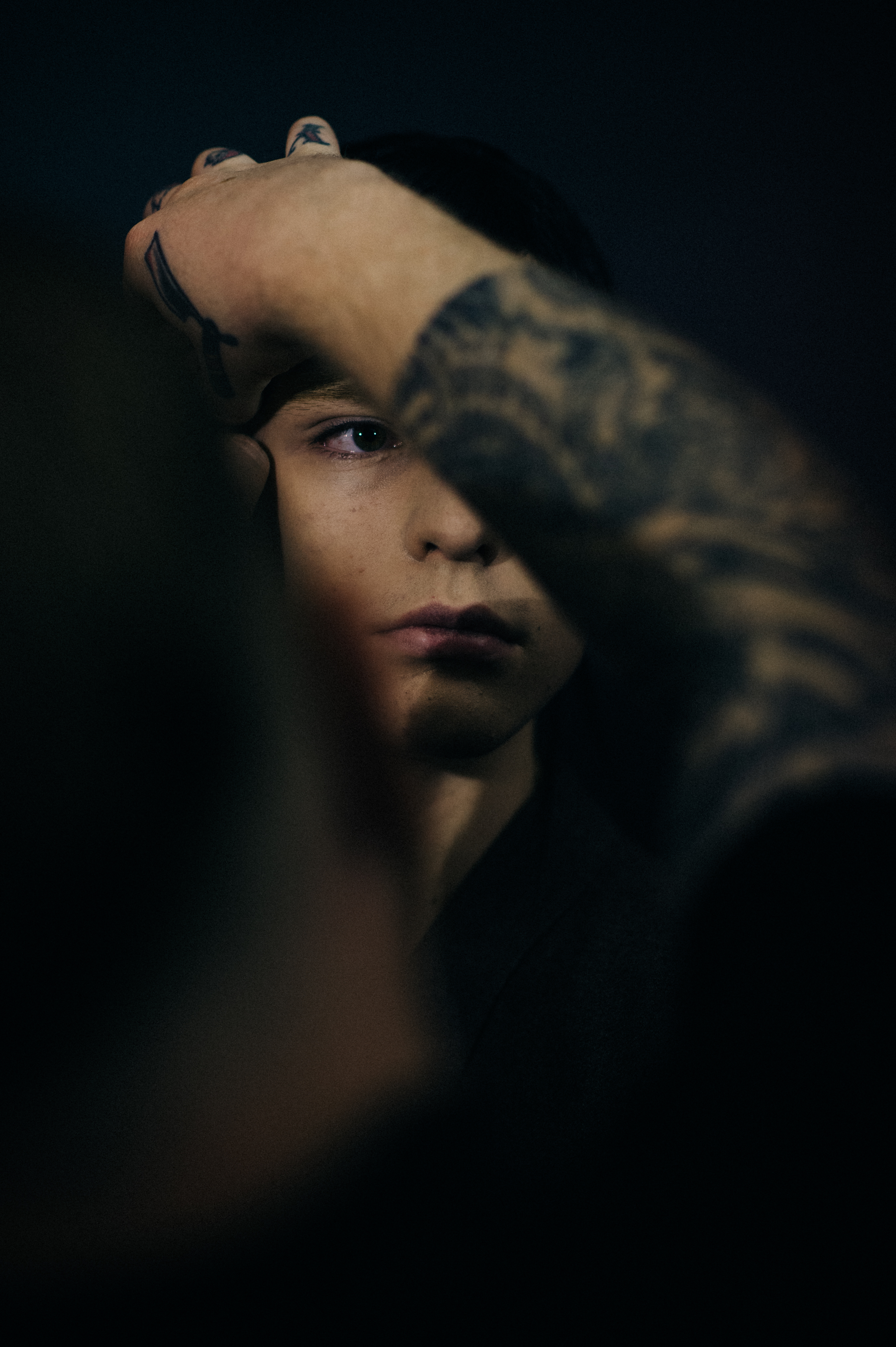 Portrait of a male model