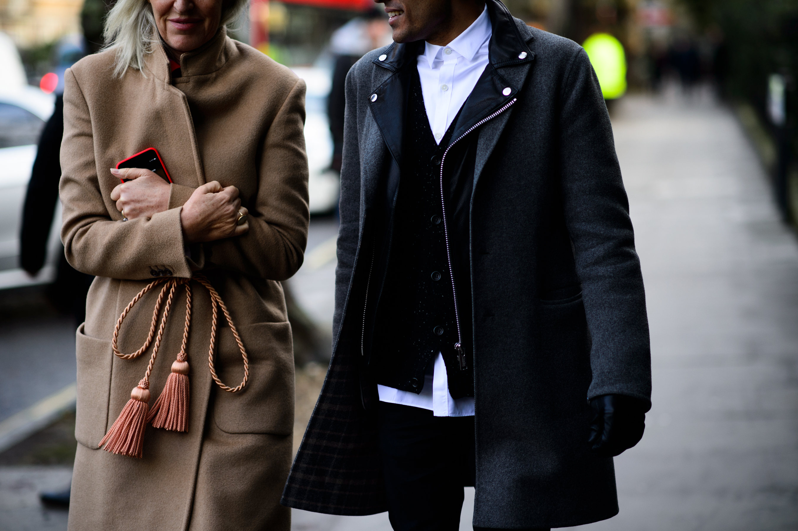 Man and woman before the show