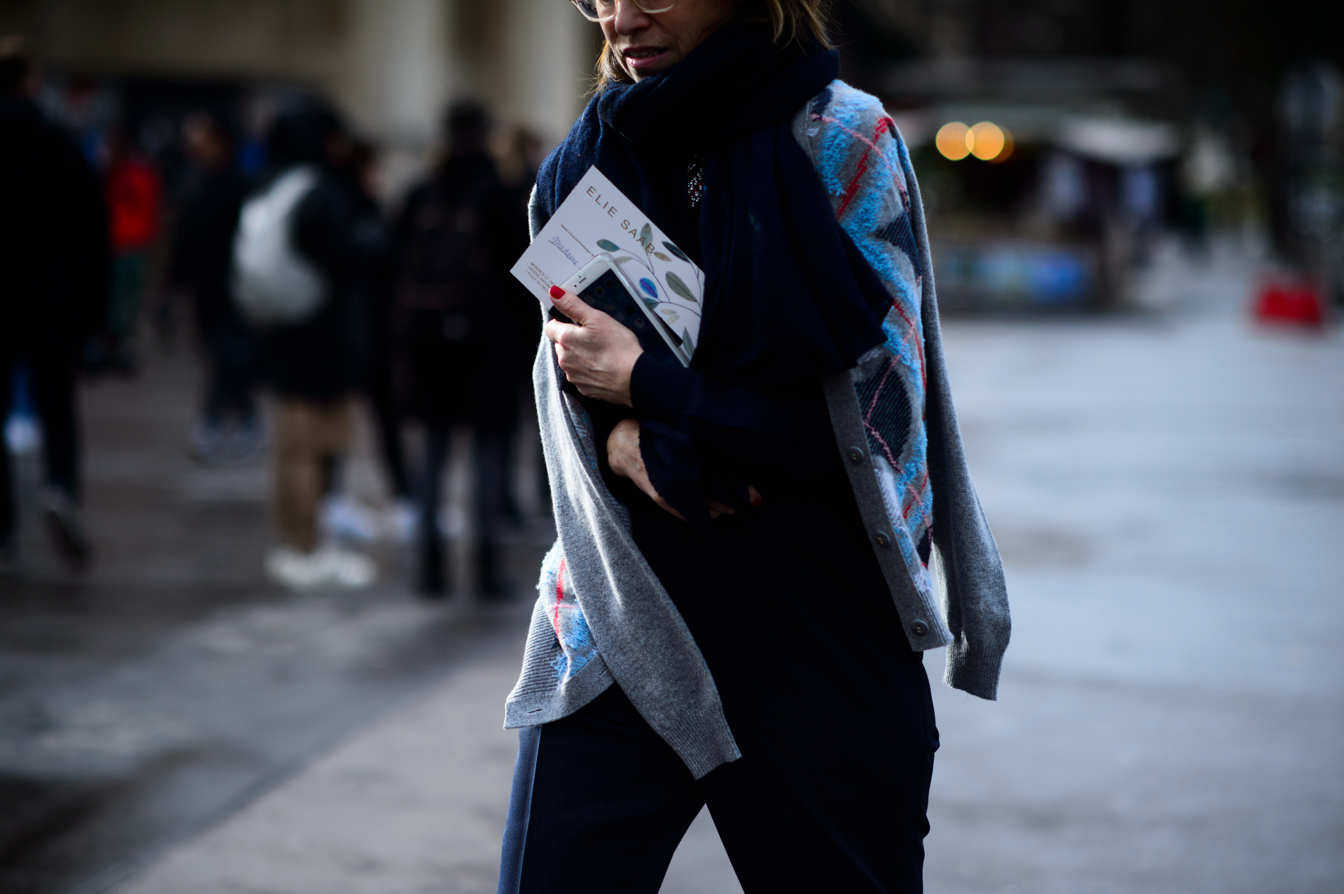 Woman before the show