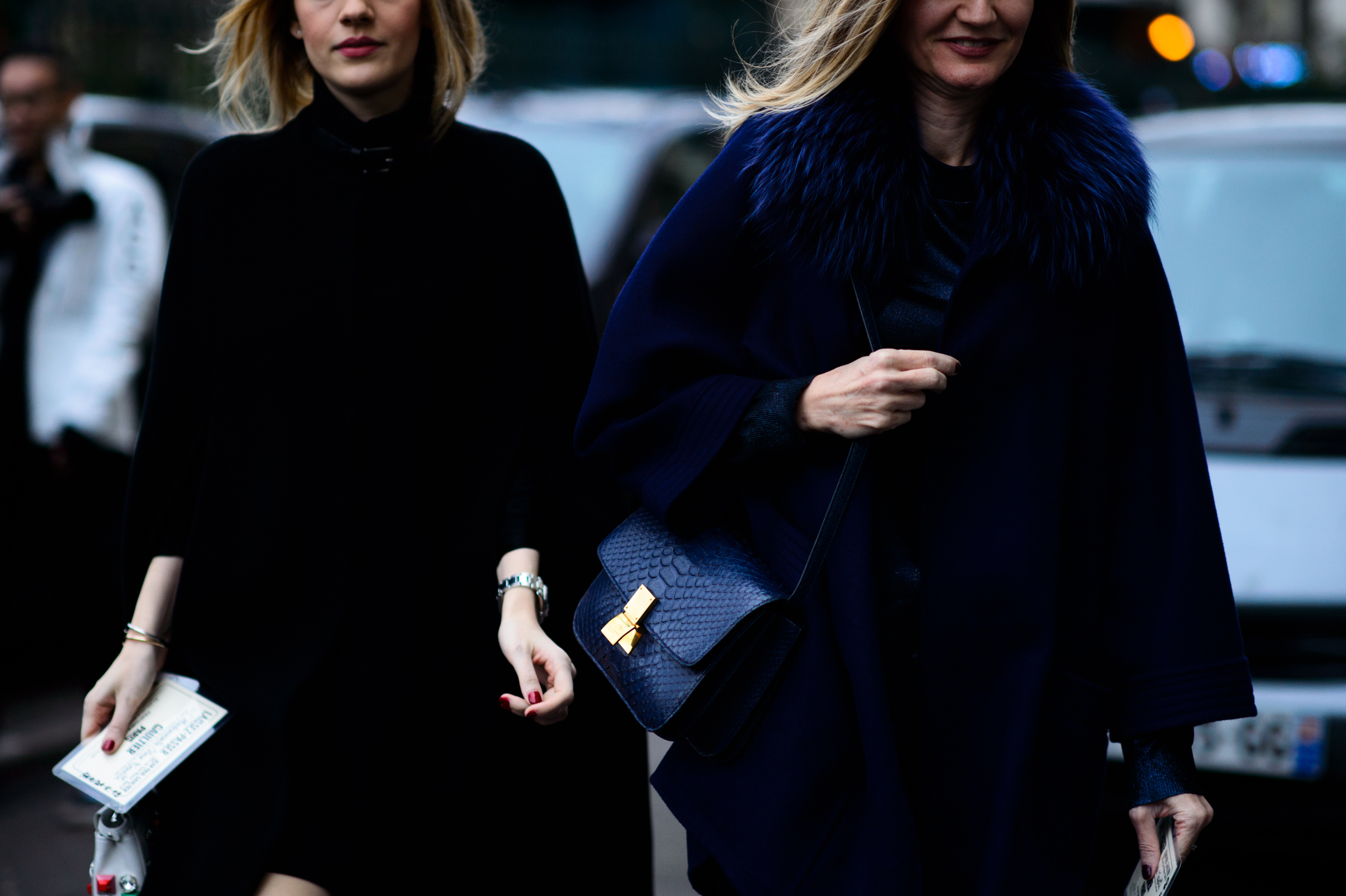 Two women before the show