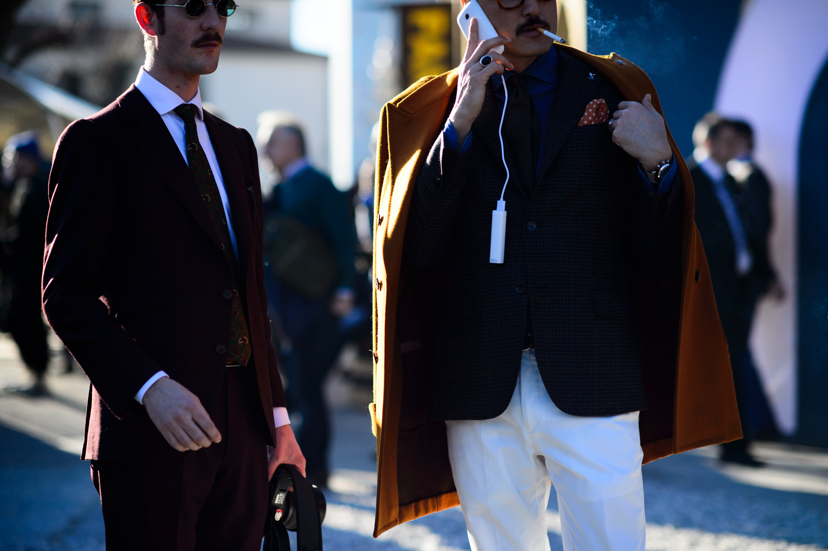 Two Italian men at the Pitti Uomo