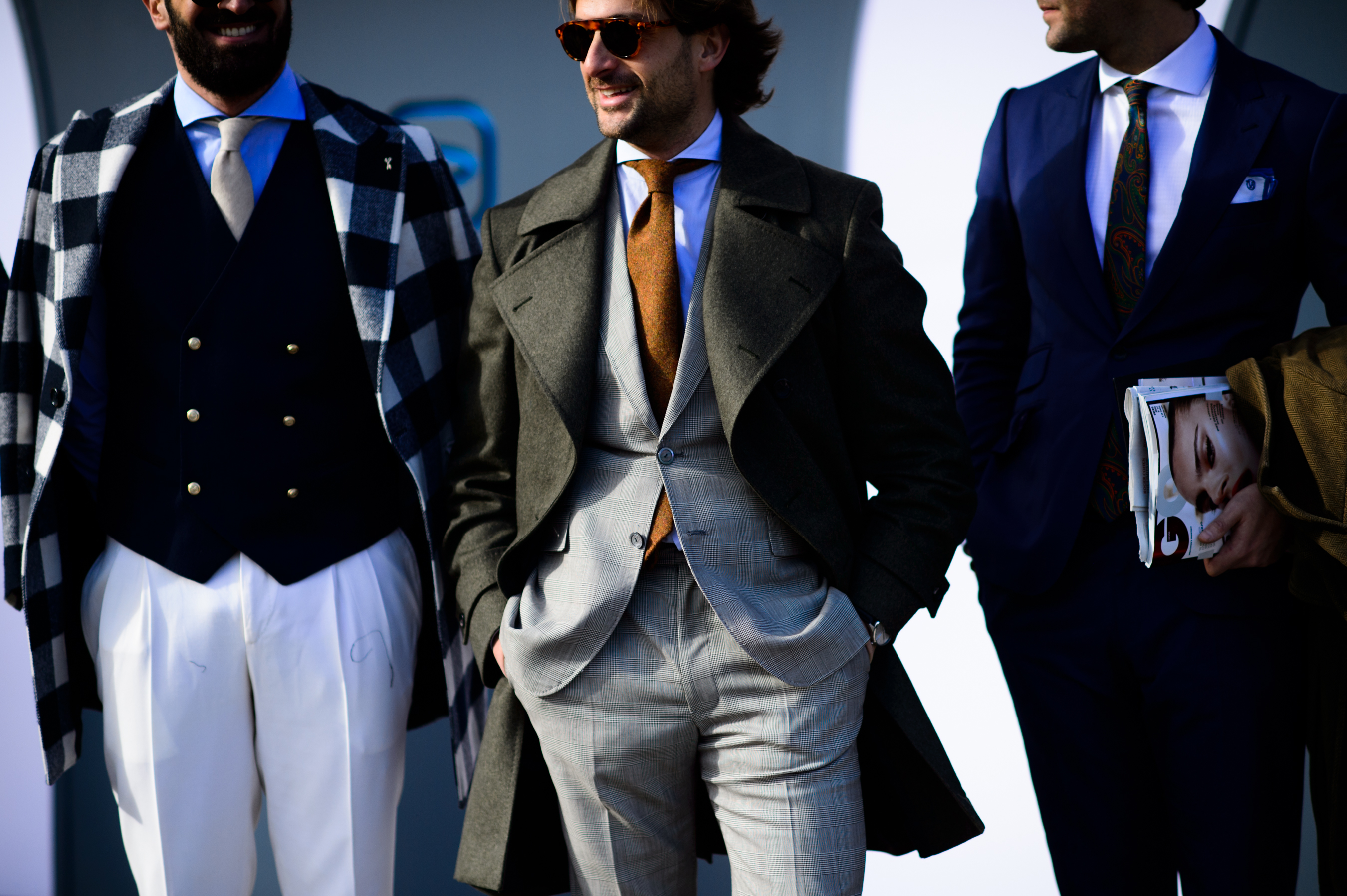 Three Italian men at Pitti Uomo