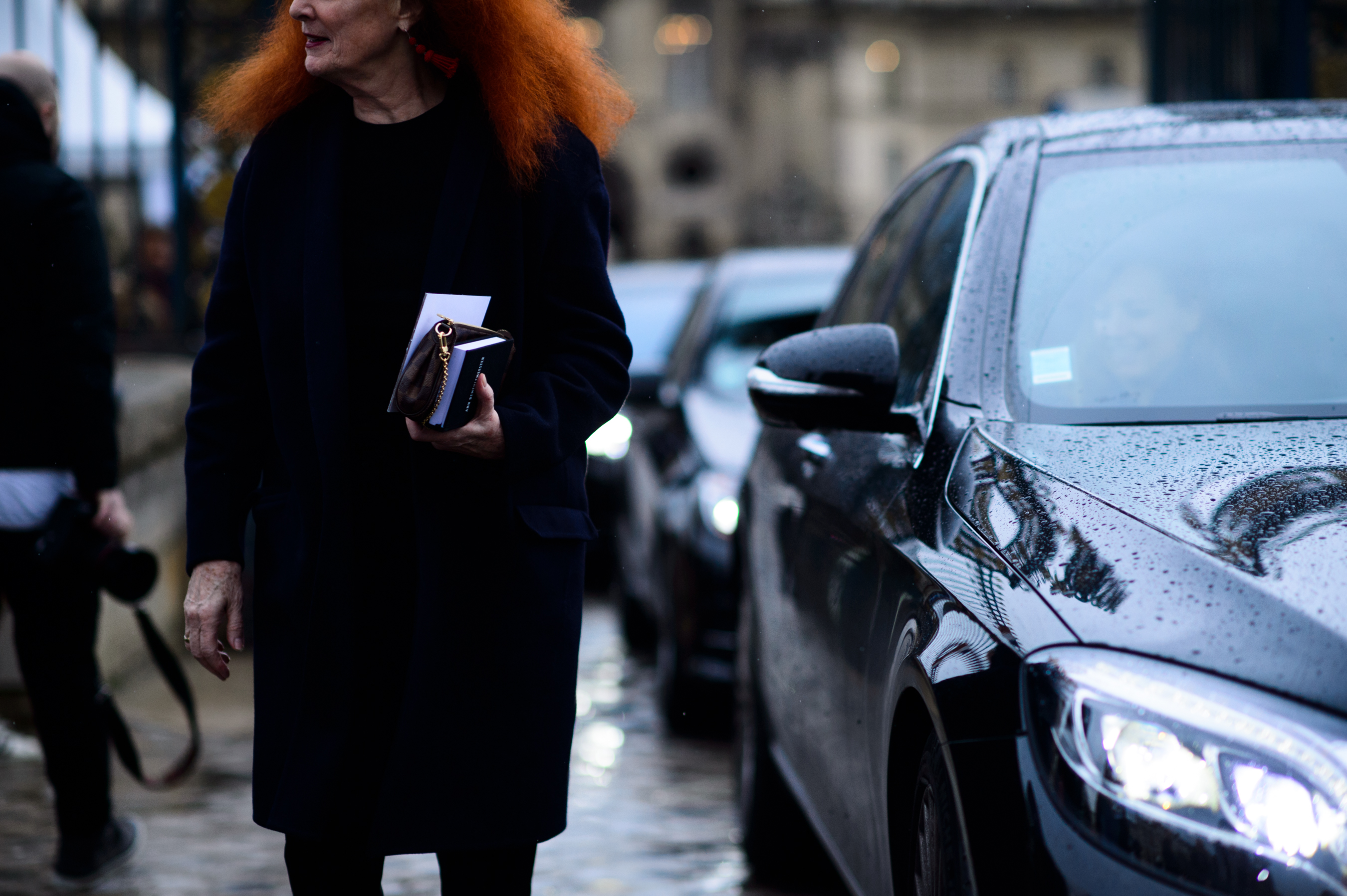 American stylist with red hair