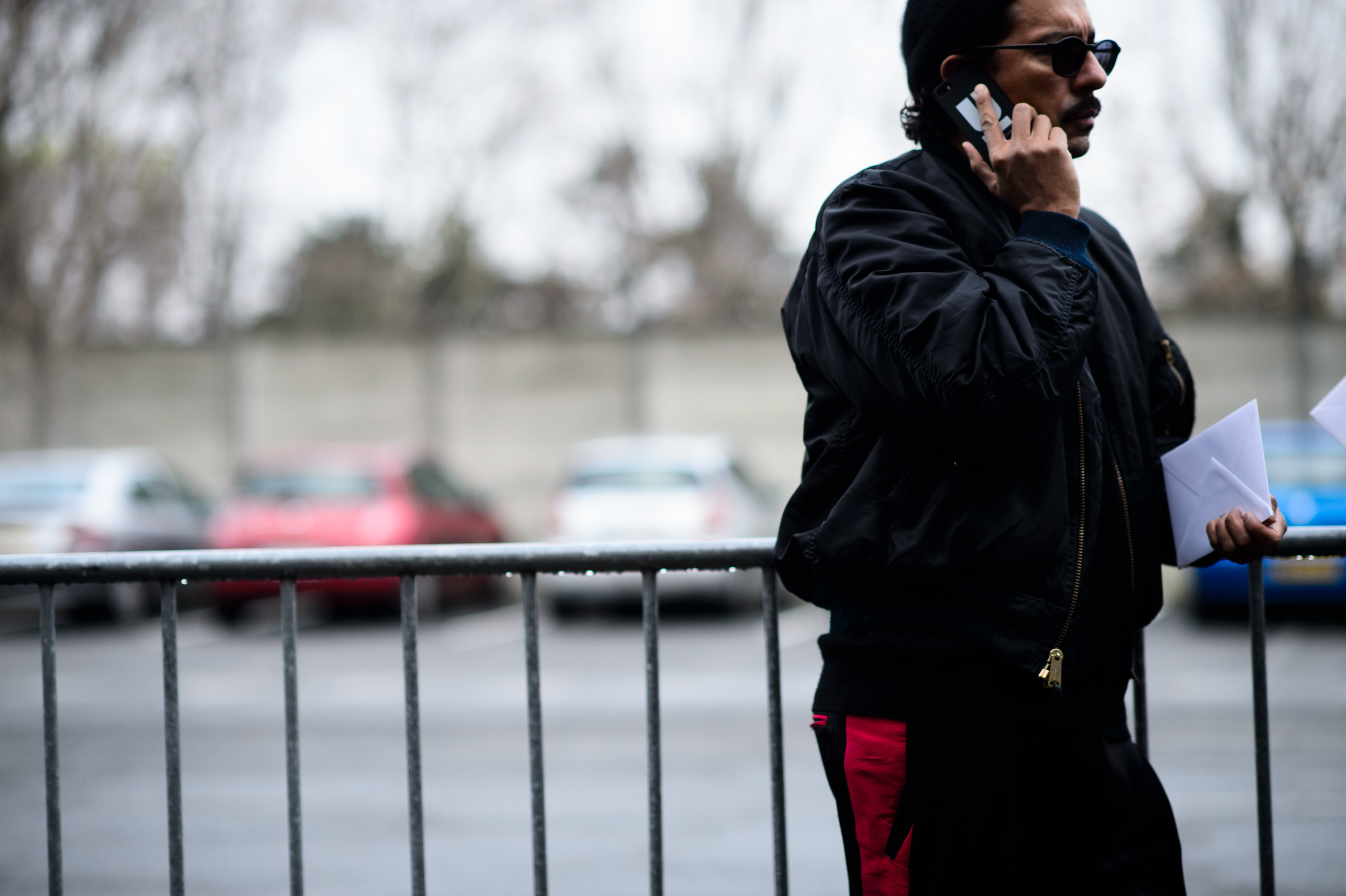Designer wearing glasses