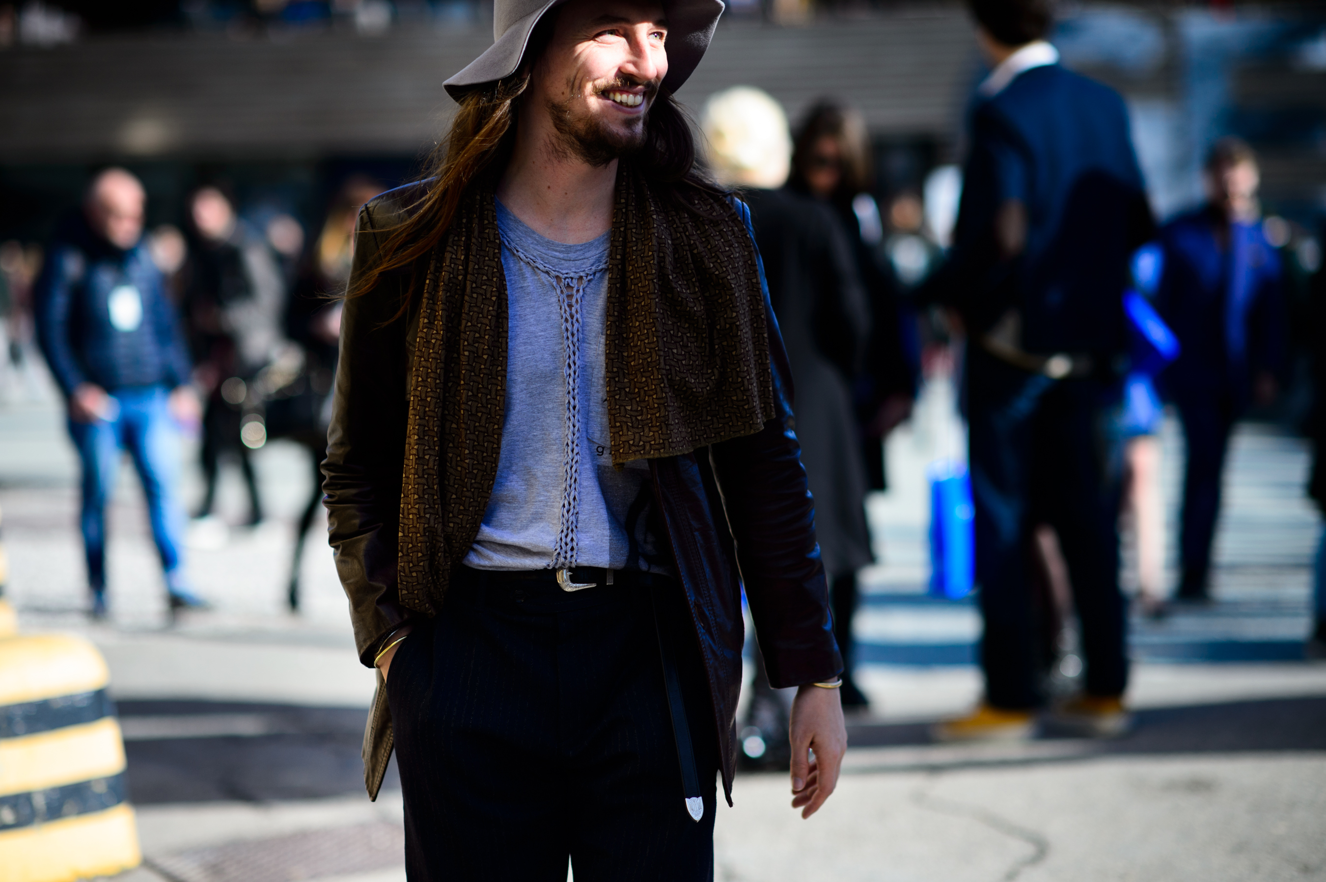 French-Canadian designer wearing hat