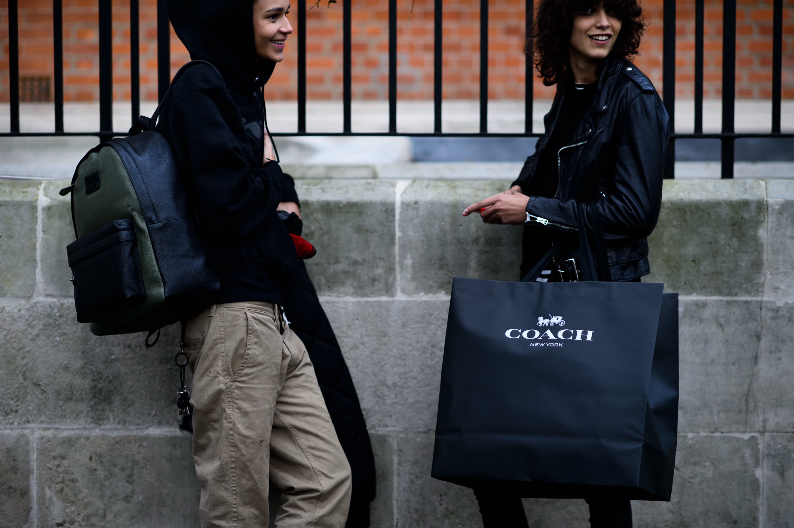 Two models after the Coach show