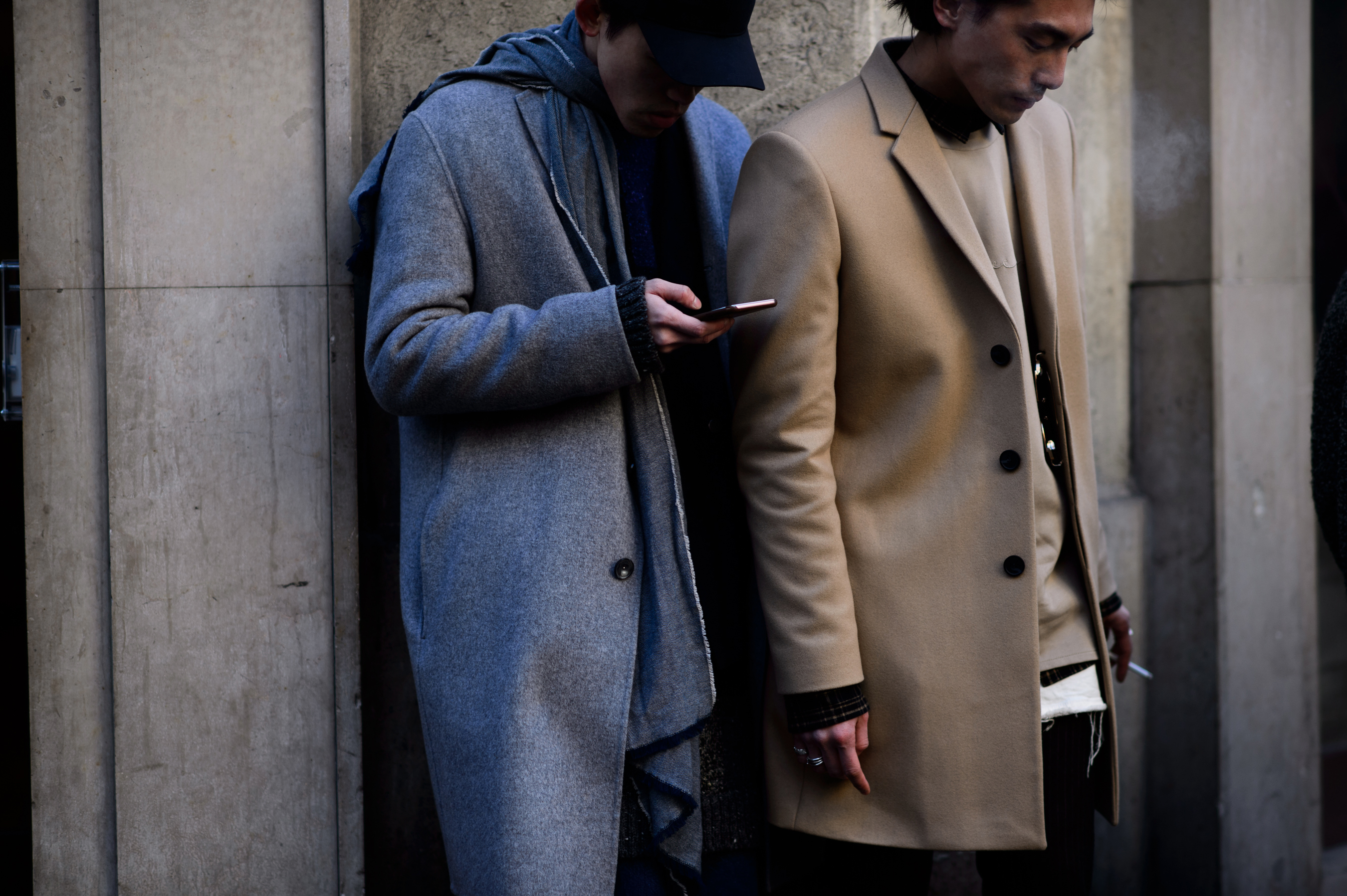 Philippine designer wearing coats