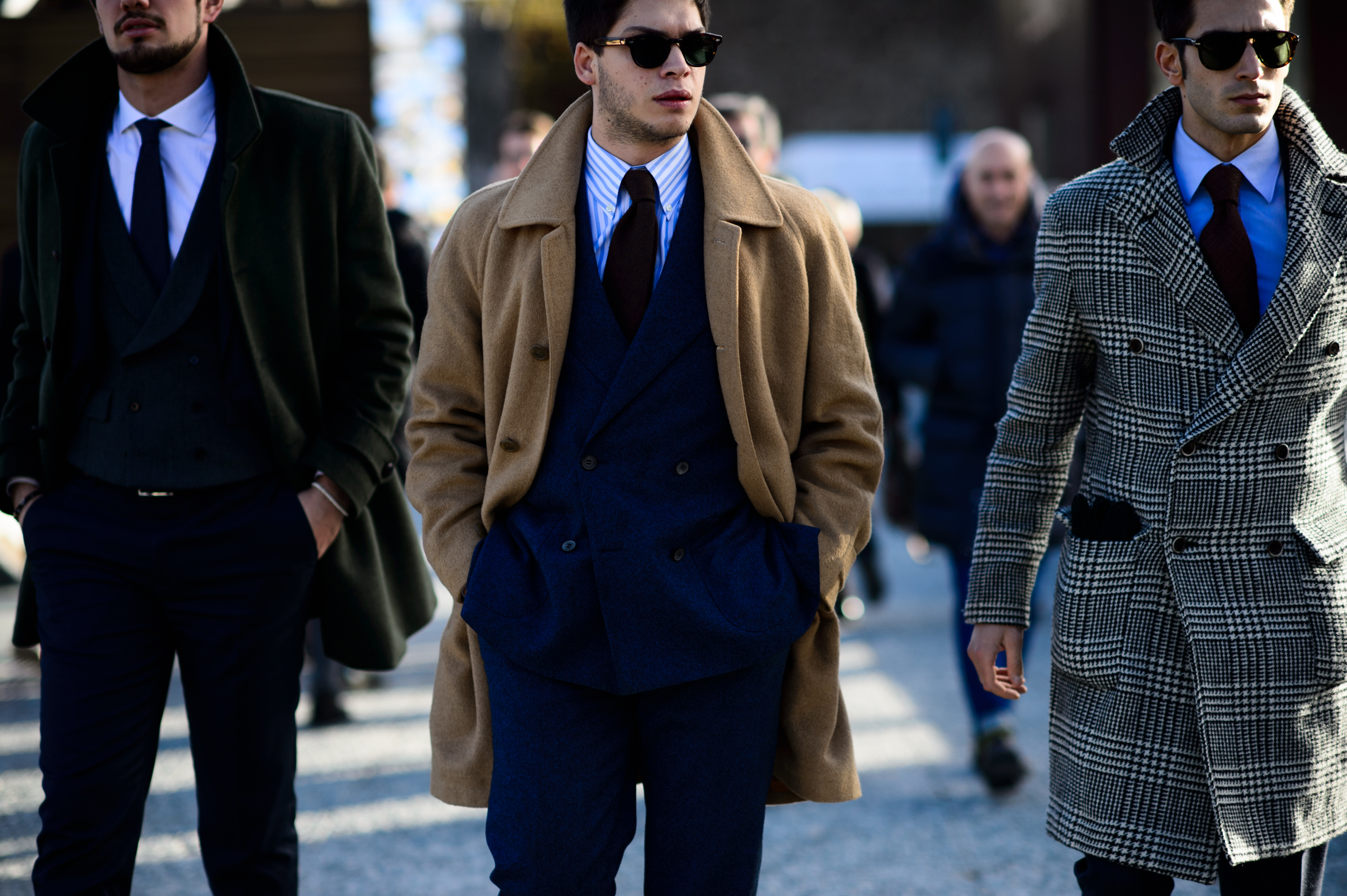 Three Italian men at the Pitti Uomo