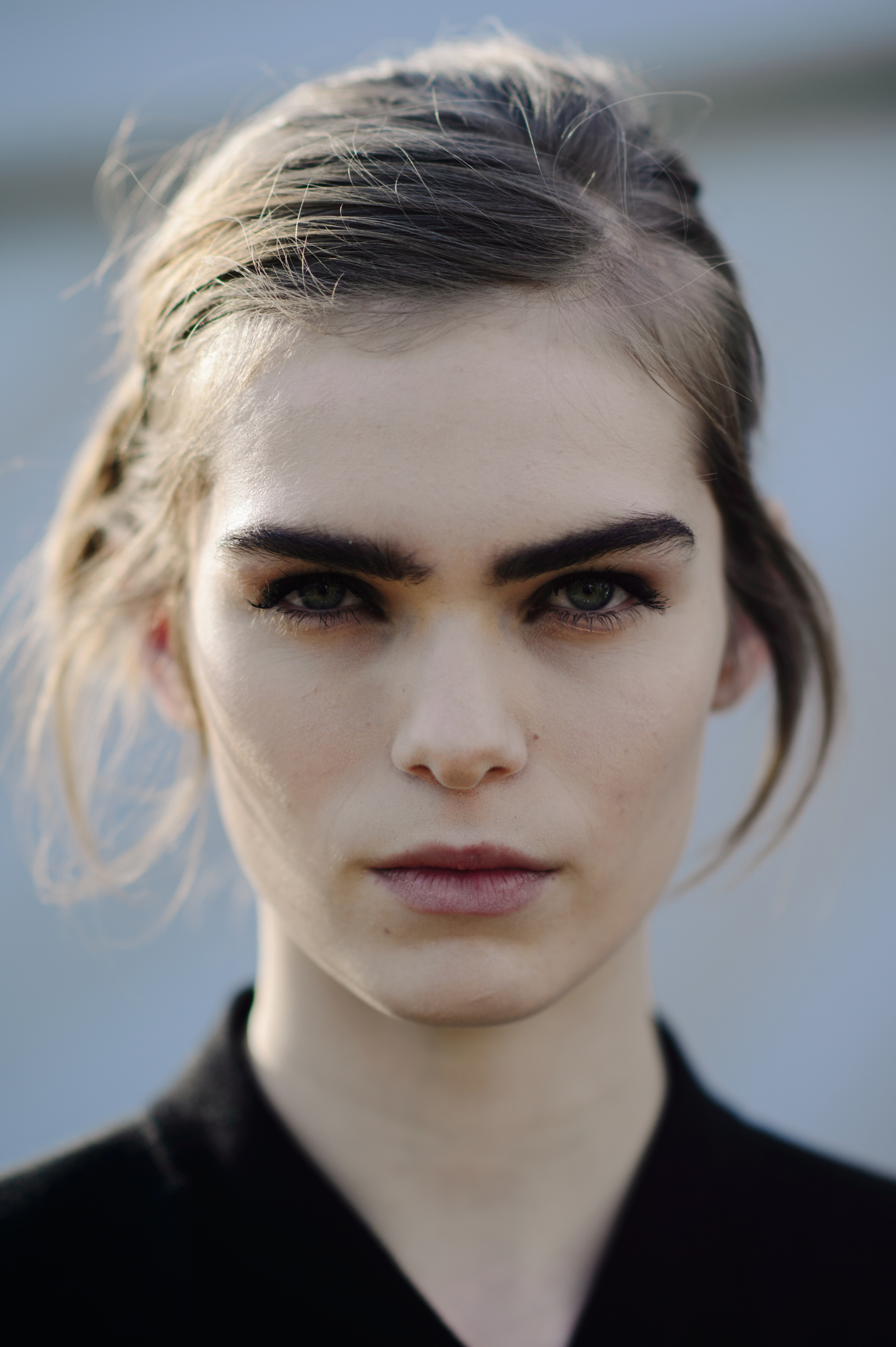 Portrait of a model before show