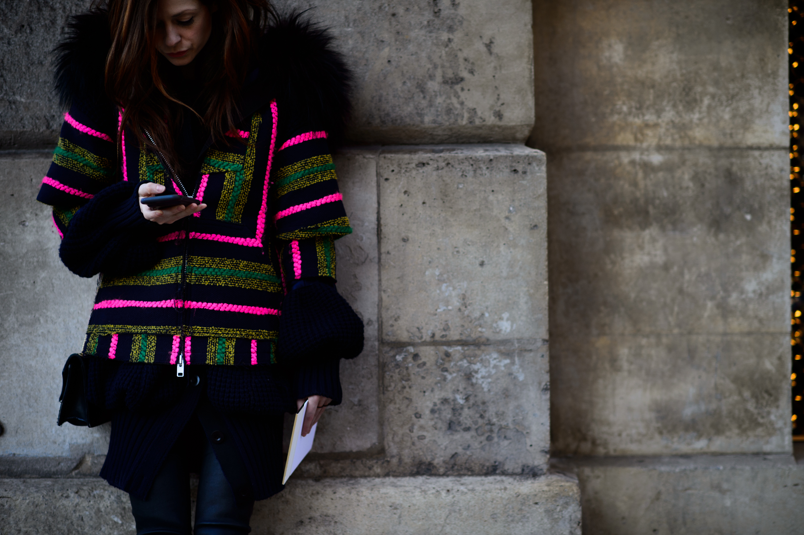 American journalist wearing Sacai jacket